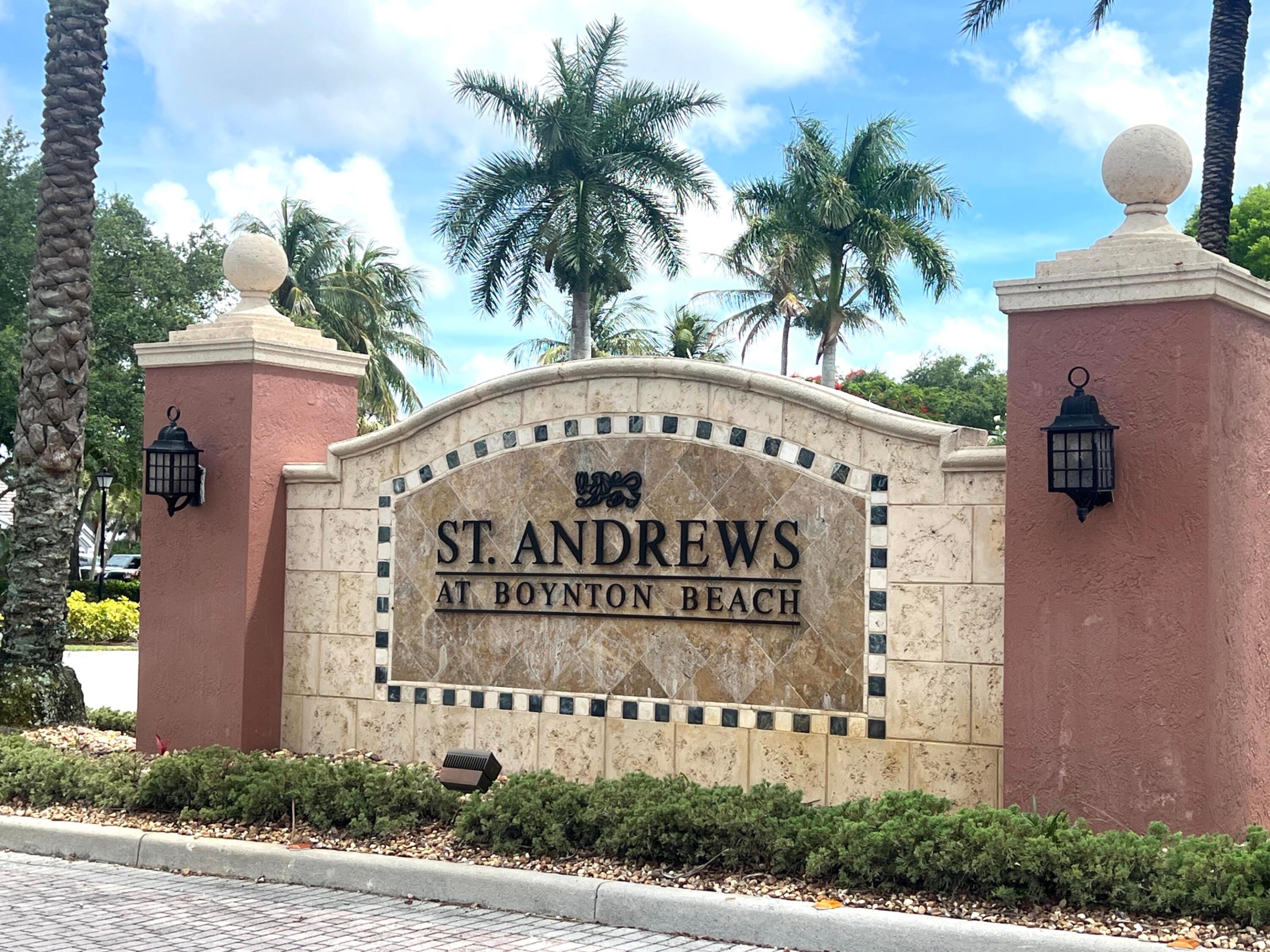 ST ANDREWS AT BOYNTON BEACH CONDO - Residential Lease