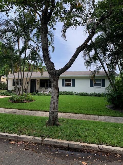 A perfectly simple Ranch home on an over-sized lot with large covered patio and many spaces around the large, heated pool to enjoy yourself or entertain. This is a non-contributing property in the Flamingo Park historic district allowing, if you wish, adding on with many changes, or to tear down and rebuild. When you first walk in the front door, the space is used as a nice dining room - a very ample, comfortable family room stretches  across the rear overlooking the heated pool/spa and the yard.  ...The space use is yours to set up to your taste.  This property has 3 bedrooms and 2 1/2 baths.  The master is very large with a cozy dressing or reading area and the walk-in closet aims to please with a lot of structured space and the washer/dryer right there.  Uncluttered and serene in feel.