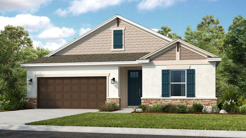 What's Special: Dedicated Study. New Construction - September Completion! Built by America's Most Trusted Home Builder. Welcome to the Grenada at 604 SE Ranch Oak Circle in Veranda Oaks! This inviting new home offers a bright central living space with luxury vinyl plank flooring flowing through the main living area and into the primary suite and walk in closet for a warm cohesive feel. The great room connects to the dining area and kitchen with quartz countertops, a large island, step in pantry and apron front sink. Sliding doors open to the lanai. The private primary suite features a tray ceiling, ensuite bath, walk in closet with laundry access, plus three additional bedrooms, two full baths, a study and impact windows. Photos are for representative purposes only. MLS#B26009830 Conveniently located near the Martin County line with easy access to the Florida Turnpike, you're close to beaches, recreation, shopping, medical facilities, and Treasure Coast attractions. This gated 56 acre community features two lakes and an amenity center with a pool, cabana, dog park, playground, and covered seating. Additional Highlights Include: Gourmet kitchen, study in place of flex, tray ceiling at primary suite, shower in place of tub at bath 3, door at primary closet to laundry, 8' interior doors, sot close doors and drawers at kitchen, and impact windows.