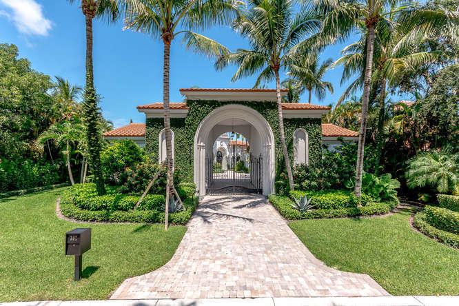 Find the place where you can lose yourself in this RESTYLED Tuscan treasure. This gated enclave of only 5 waterfront estates offers a private setting for this redesigned jewel.  The open floor plan perfectly blends the original character of the house with modern style and simplicity creating a smart, casual elegance. Situated in the heart of Jupiter on 100 ft of direct intracoastal waterway, this stunning  5 bedroom home features a guest house and separate flex space, gym/studio and oversized 3 car garage. Beautifully appointed with all impact windows, stunning ceiling work , all marble flooring and lush landscaping to name a few. Entertaining possibilities are endless, with the well designed outdoor space, boasting a covered patio, outdoor kitchen, pool and dockage for a luxury yacht. This is truely a hidden jem!