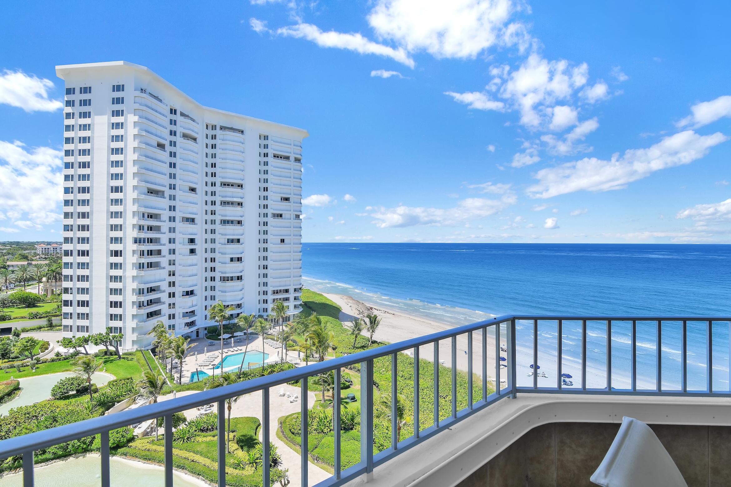 Sweeping Atlantic Ocean views and spectacular sunrises define this beautifully positioned 10th-floor residence at The Chalfonte, one of Boca Raton's most sought-after oceanfront communities. Offering a spacious split-bedroom floor plan with 2 bedrooms and 2 baths, this light-filled home captures breathtaking blue water views from the main living areas, breakfast room, and expansive private balcony, creating an exceptional setting for everyday coastal living.  Inside, generous living and dining spaces are bathed in natural light and designed for both relaxed living and effortless entertaining.   The bright, neutral interior is complemented by an updated kitchen featuring quartz countertops, stainless steel appliances, a subway tile backsplash, and a charming breakfast area where every morning begins with beautiful ocean views. The spacious primary suite offers abundant closet space, and a well-appointed bath, while the private guest suite provides a welcoming retreat for family and friends.  Step outside to the oversized covered balcony, where there's ample space for both lounging and outdoor dining while enjoying panoramic ocean views, refreshing coastal breezes, and unforgettable sunrises over the Atlantic.  The Chalfonte has recently completed an extensive multimillion-dollar transformation, introducing beautifully redesigned lobbies, elegant gathering spaces, and enhanced common areas that create the feel of a luxury coastal resort. Residents enjoy direct private beach access, two oceanfront swimming pools, a state-of-the-art fitness center, private marina, waterfront pavilion, barbecue areas, 24-hour attended security, and beautifully landscaped grounds.  One of The Chalfonte's most distinctive features is its rare setting between the Atlantic Ocean and picturesque Lake Boca. The community's tennis and pickleball court overlooks Lake Boca, offering one of the most scenic recreational settings in Boca Raton. Combined with the private marina and immediate proximity to the Boca Inlet, few oceanfront communities offer such a unique blend of beachfront living, boating, and resort-style amenities.  Ideally located on prestigious South Ocean Boulevard, just moments from Mizner Park, world-class dining, luxury shopping, private clubs, and downtown Boca Raton, this exceptional residence offers the opportunity to experience one of South Florida's most desirable beachfront lifestyles.