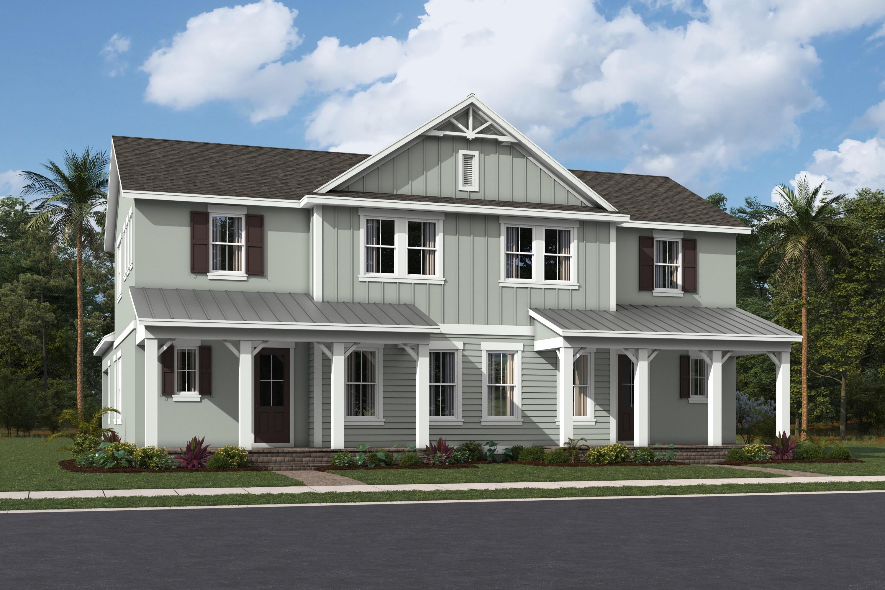 The Felicia is a beautifully designed villa offering 3 bedrooms, 2.5 bathrooms, a 2-car garage, and over 2,317 square feet of thoughtfully planned living space. Its open-concept design creates a seamless flow between the main living areas, providing both comfort and functionality for everyday living and entertaining.