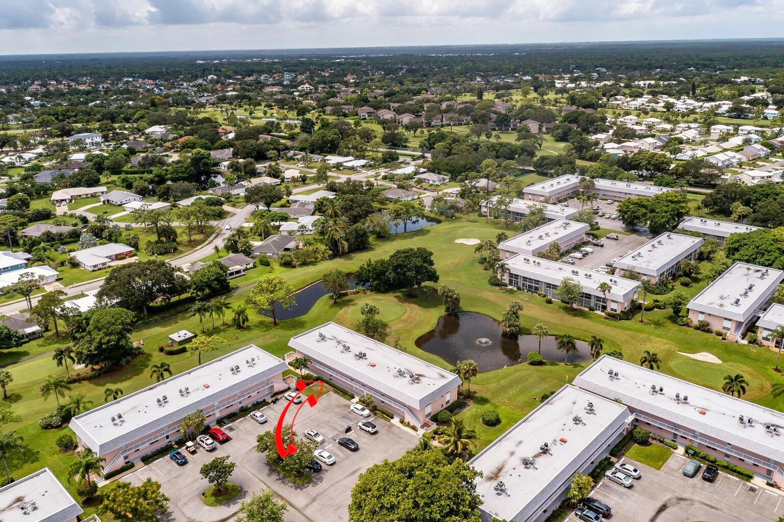 BEAUTIFUL LAKE VIEWS | 1st FLOOR UNIT | 2-bedrooms/1.5-baths overlooking the lake and golf course in tranquil Little Club. Featuring a new roof (2023 - roof assessment paid in full by Seller) Highlights include a serene water & golf views from a screened enclosed covered lanai. Bonus storage closet. Adjacent to Jonathan Dickinson State Park. Little Club is an active 55+ community offering amenities of golf, tennis, pickleball, community pool & clubhouse, billiards, bocce with social activities and events.  High speed internet & cable TV included with dues (by BLUESTREAM). Just bring your golf clubs or simply enjoy the tranquil beauty of nature with this idyllic ground floor unit.
