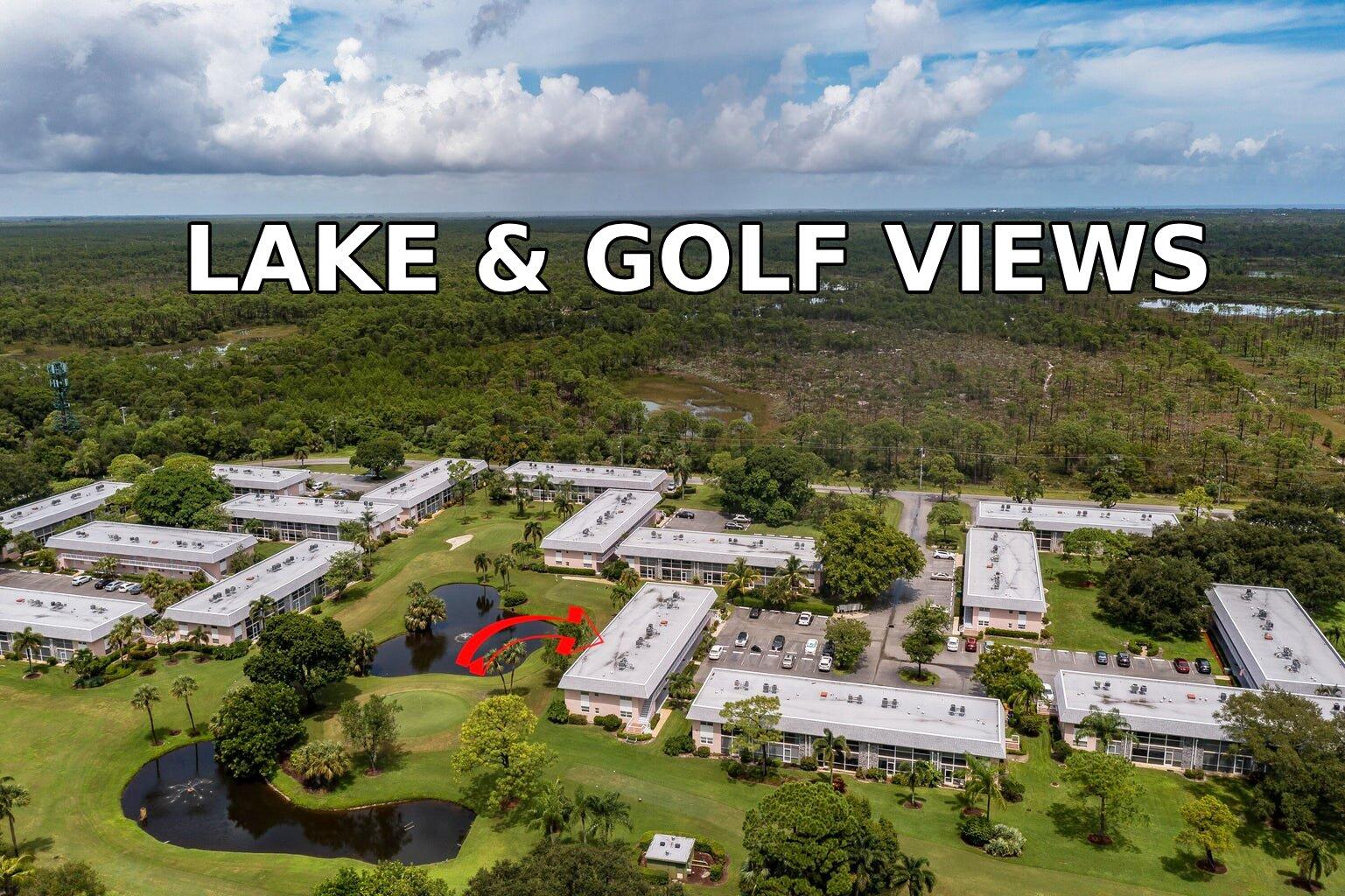 BEAUTIFUL LAKE VIEWS - DESIREABLE 1st FLOOR UNIT - 2-BED/1.5-BATH overlooking lake and golf course in tranquil Little Club. Featuring a new roof (2023 - roof assessment paid in full by Seller) Serene, expansive water & golf views from a screened enclosed covered lanai with bonus storage closet. Little Club is an active 55+ community offering TERRIFIC AMENITIES including golf, tennis, pickleball, swimming pool, billiards, bocce & palatial clubhouse with various activities and events. Also ultra-high speed internet & cable TV by BLUESTREAM is included with dues. Easy access, close proximity to community clubhouse & pool. Just bring your golf clubs or simply enjoy the tranquil beauty of nature with this idyllic ground floor property.