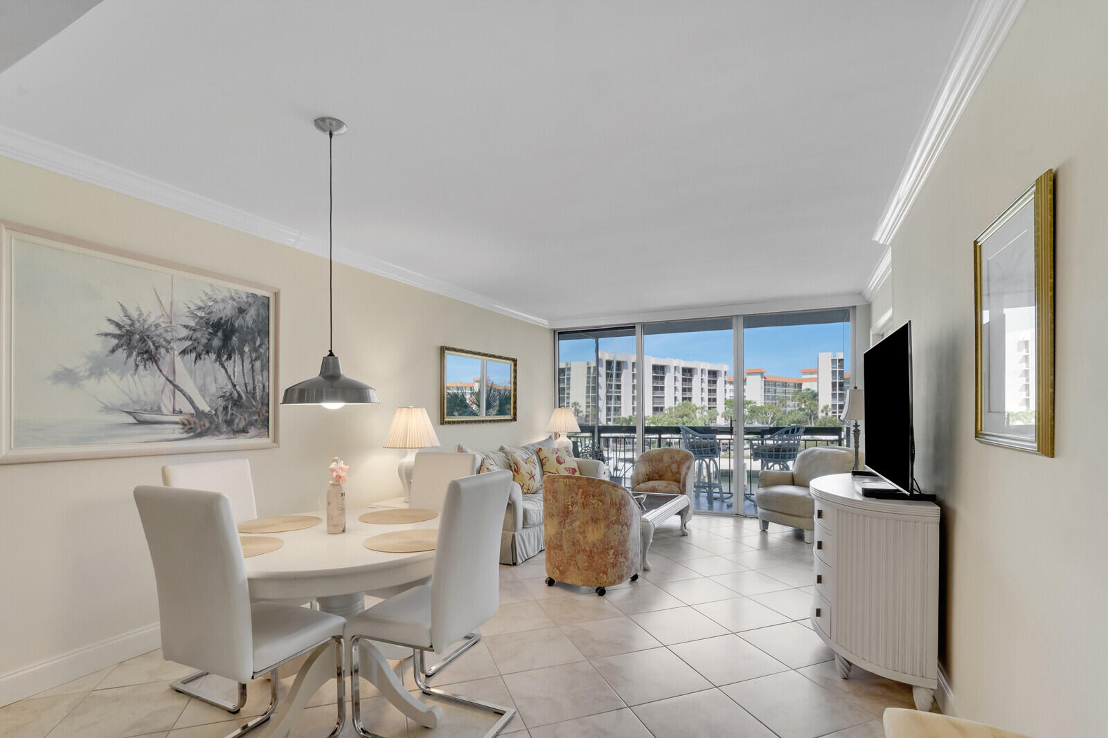 Introducing G305, a 2BR/2BA condo in the Yacht & Racquet Club of Boca Raton's marina-facing ''G'' Building. This comfortable unit offers unparalleled views of the ocean, marina and Intracoastal. The north-facing terrace is perfect for enjoying all-day sun, with breathtaking sunrises and sunsets. Only here can you find a full-service restaurant and bar open six days a week, offering brunch, lunch, happy hour, and dinner. Newly renovated and poolside, this Chickee Bar adds to the community's unique appeal. Additionally the community has 750 feet of private beach, a deep-water marina with available dockage, three heated pools, two hot tubs and a fitness center. Just opened - state-of-the-art clubhouse featuring a 3000 sq ft fitness center,  an additional 1600 sq ft exercise studio, several versatile multi-purpose rooms, a full kitchen and pantry for special events, an art room, performance space, conference area, and an administrative office suite. With the addition of 12 new pickleball courts, the already active racquet sports program will be further enhanced, and EV charging stations will soon be available on-site. Don't miss the opportunity to make G-305 your own. YARCOBR truly offers a blend of comfort and high-end coastal living, luxury and convenience - everything you need right at your doorstep. Perfectly positioned between the ocean and the intracoastal on A1A, it offers the ultimate in the Boca Raton resort lifestyle. Call us today!