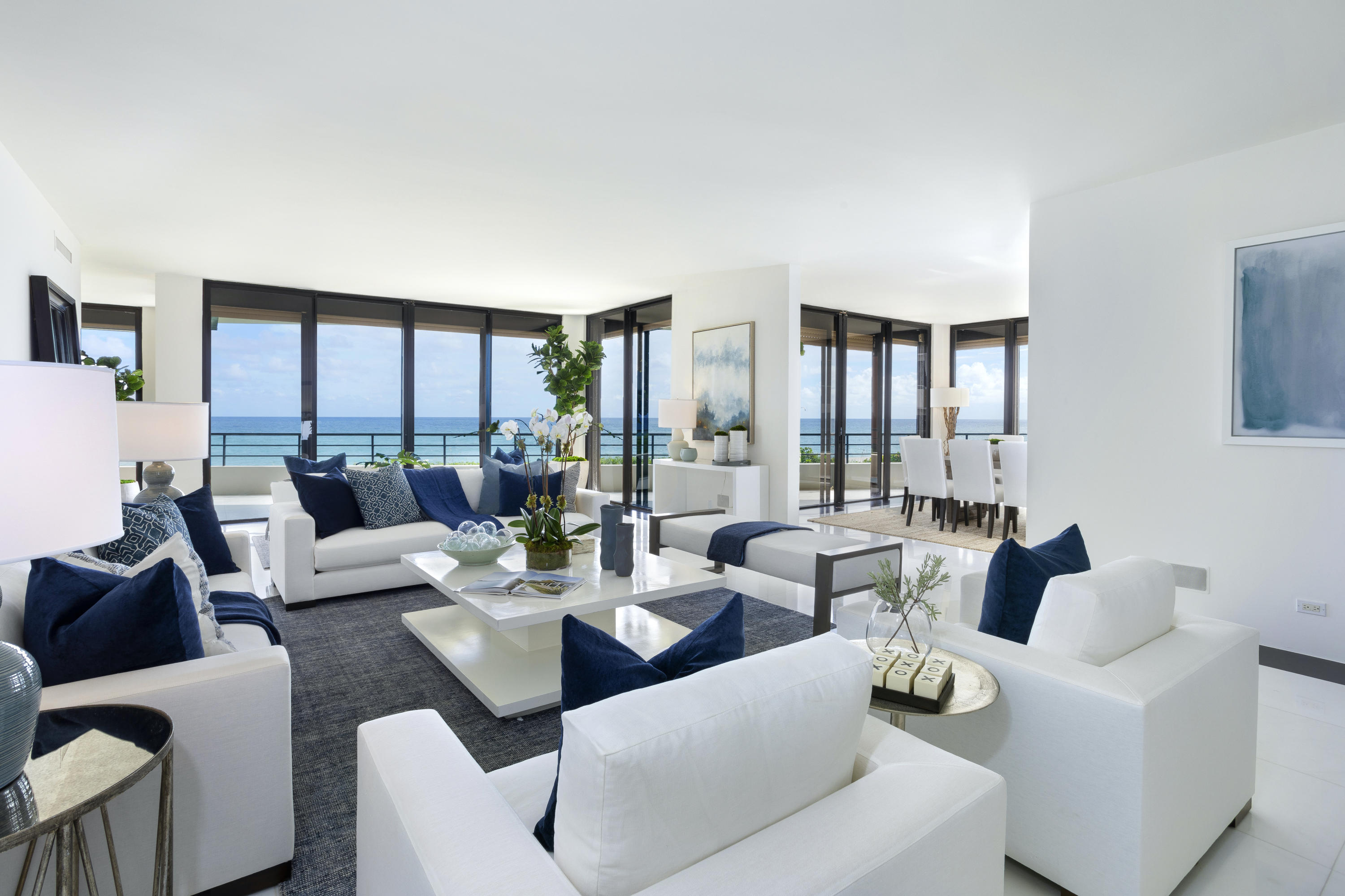 Direct oceanfront! 
Rare & spectacular Leverett House offering.  Few oceanfront condominiums of this size exist in-town in Palm Beach:  4,600+ square feet with 4 bedrooms, 5 full baths, 1 half bath & a private pool side cabana. Gorgeous views from all principal rooms. Lovely volume.  Comfortable terraces with breathtaking turquoise Atlantic ocean views! DISCLAIMER: The written and verbal information provided including but not limited to prices, measurements, square footages, lot sizes, calculations and statistics have been obtained and conveyed from third parties such as the applicable Multiple Listing Service, public records as well as other sources. All information including that produced by the Sellers or Listing Company are subject to errors, omissions or changes without notice and should be independently verified by any prospect for the purchase of a Property.  The Sellers and Listing Company expressly disclaim any warranty or representation regarding all information.  Prospective purchasers' use of this or any written and verbal information is acknowledgement of this disclaimer and that Prospects shall perform their own due diligence.  Prospective purchasers shall not rely on any written or verbal information provided when entering a contract for sale and purchase.  Some affiliations may not be applicable to certain geographic areas. If your property is currently listed with another agent, please do not consider this a solicitation for the listing. In the event a Buyer defaults, no commission will be paid to either Broker on the Deposits retained by the Seller.  "No Commissions Paid until Title Passes."  Copyright 2019 Listing Company. All Rights Reserved.