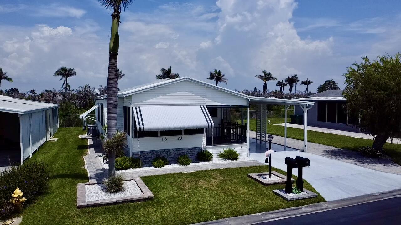 Seminole Cove- Discover the relaxed Florida lifestyle in this charming 2-bedroom, 2-bath partially furnished home nestled in a friendly 55+ community. Lovingly maintained and featuring a long-lasting metal roof, this home is ready for its next owner. Enjoy morning coffee on your porch, spend afternoons by the community pool, or join neighbors for activities at the clubhouse. With low-maintenance living and wonderful amenities, this home is the perfect place to enjoy your next chapter.