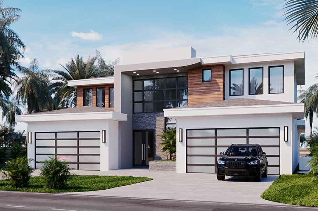 Boca Villas new construction home, featuring five bedroom suites, an office, gym, and media loft. A four car garage, a grand foyer with bar and private dining room. The first floor master suite features stunning finishes and large closets. Upstairs, three additional suites are connected by a large loft, and gym. Unlike any other Boca Villas home, don't let this be the ''one that got away'
