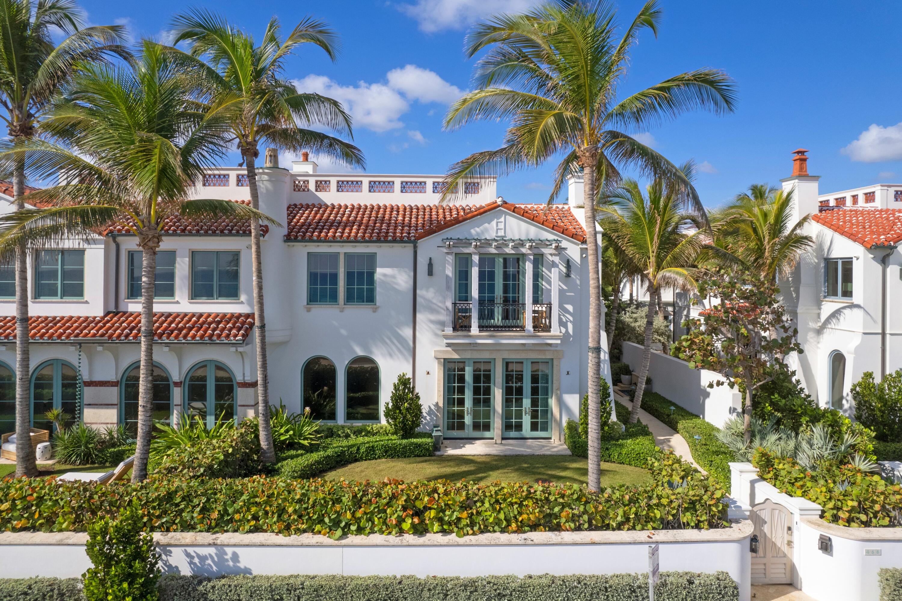 New OCEANFRONT home located just steps from Worth avenue and the Colony Hotel. Spanning over 10,000 total square feet, this move-in ready residence boasts 5 bedrooms and 7.1 bathrooms. The main floor features an oceanfront living room & study, a large dining room, a chef's kitchen with Wolf & Sub-Zero appliances, a spacious family room that flows onto a private pool and patio, a guest suite and a 2-car garage. Upstairs you will find 3 guest suites in addition to the oceanfront primary suite which features a private sitting room, dual bathrooms and large walk-in closets. The lower level is designed for entertaining and includes a bar with wine storage, a spacious media room, a gym and large utility room.