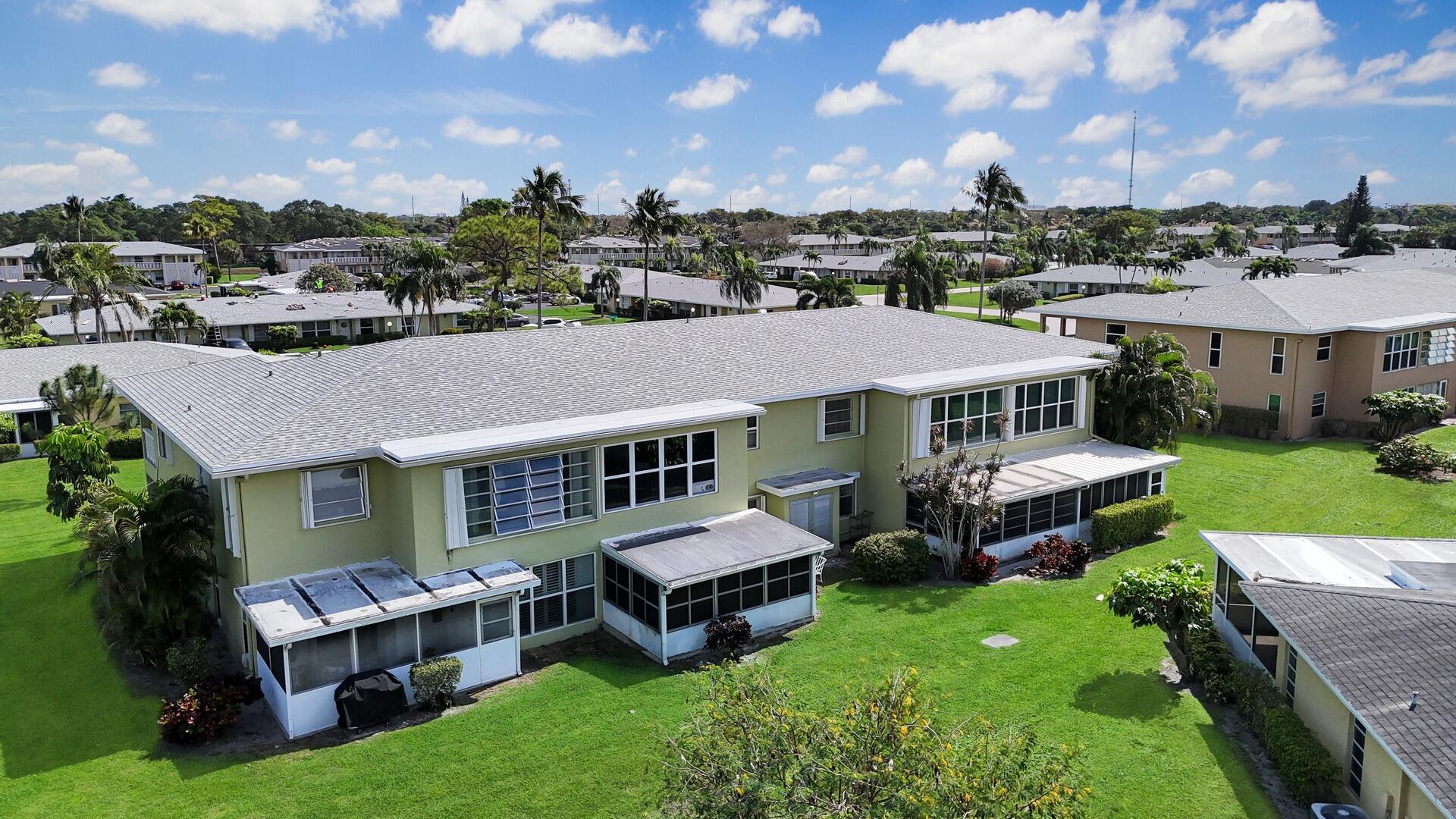 This bright and inviting residence offer privacy and abundant natural light thanks to its end-unit position. THE BEST GROUND FLOOR END UNIT IN THE COMMUNITY! With updates throughout, this condo is open and functional, featuring renovated kitchen and  tastefully updated bathrooms. AC and HWH replaced in 2024. The spacious living and dining areas flow seamlessly for everyday living and entertaining. Enjoy the convenience of ground floor access and prime Delray Beach location. Just minutes to shopping, dining, golfing and beaches, its an opportunity to enjoy the best of South Florida living. Whether you're looking for year round residence or a seasonal retreat, this is a move in ready condo combining comfort, style and unbeatable location.