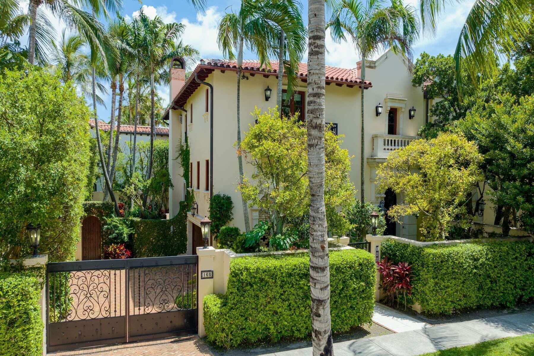 This elegant 5,000 sqft townhouse lives like a spacious seaside villa- one that's literally steps to the beach! Built in 2004 and fastidiously maintained by the original owner, it's perfect for a buyer who does not want the upkeep headaches of an older house or large yard. 
The ocean block of Sunset is a dead end street that terminates at the beach gate. An ideal location-quiet and private- but still walkable to the Breakers and Royal Poinciana Plaza and all their adjacent shops and restaurants.  
With over 4,500 sqft of living area, an elevator, 4 bedrooms, multiple office spaces and a two car garage there's plenty of room for family and guests. Given its modern kitchen and baths, outdoor gas grill and beautiful private pool, it's completely ready for move-in for the 2022-23 season 12' ceilings on the 1st floor, 10'+ in the Master bedroom. The house has great entertaining spaces, including a large covered terrace overlooking the pool. Kitchen has a two-sided Subzero fridge, with four freezer drawers, Wolf gas range, 2 Miele dishwashers, built-in microwave and air fryer. Air conditioned two car garage as well.