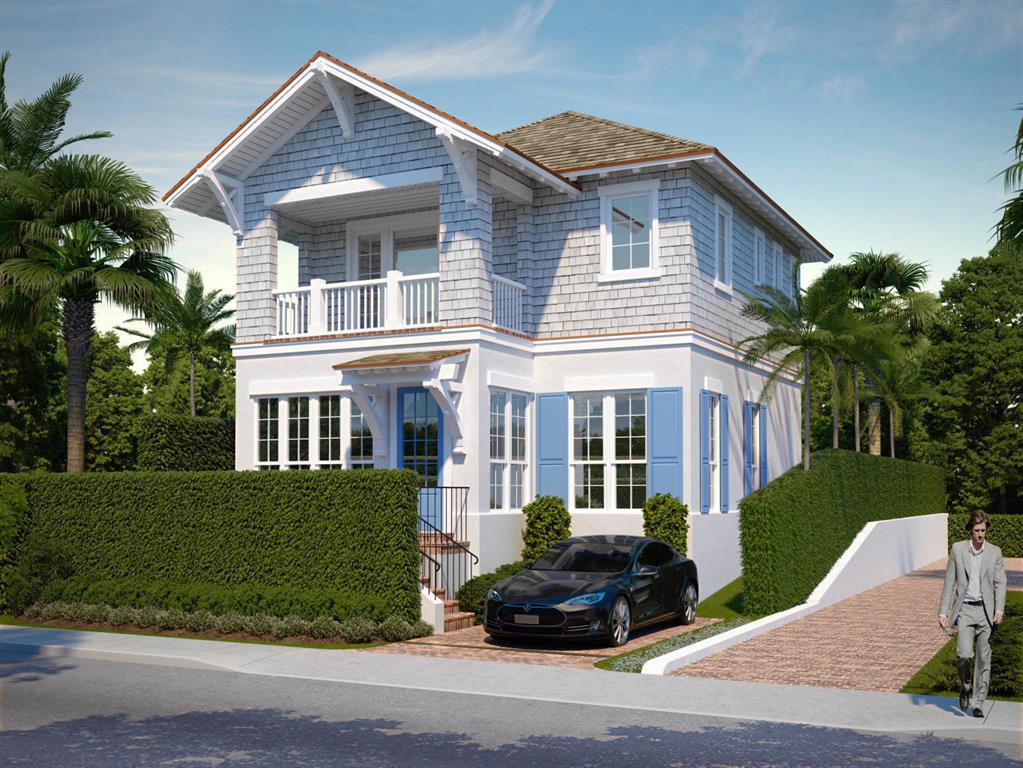 Brand new construction! Two story single family home with elevator, top of the line appliances and quartz countertops - all in walking distance to the heart of everything you need - restaurants, shopping, lake trail and beach. One block north of Publix. Hardwood & tile throughout.  Furnishings are negotiable.