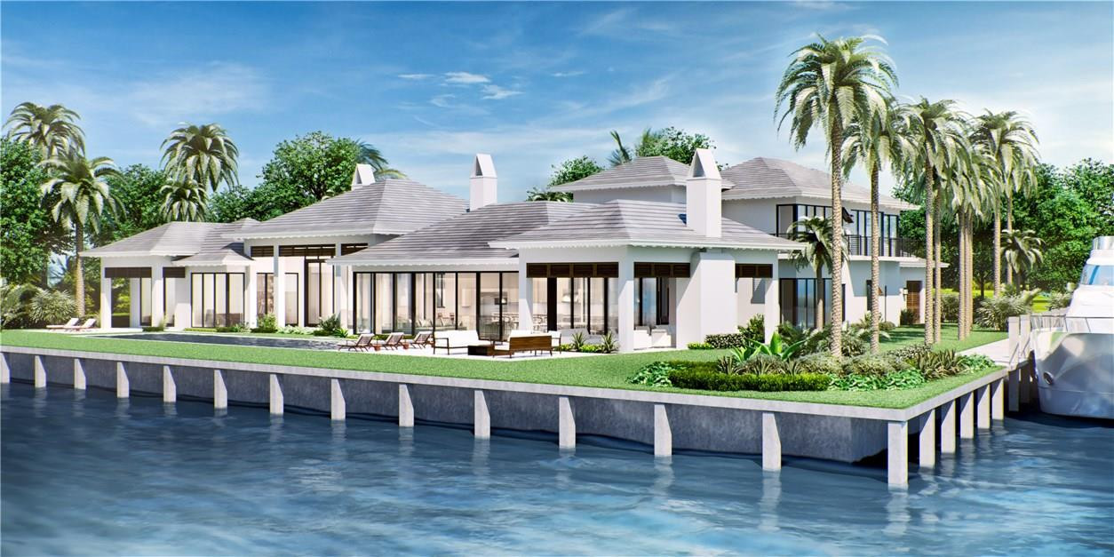 Under construction! This exquisite 7,224 sqft custom residence, being constructed by Bomar Builders, Inc., sits on an outstanding 26,175 sqft point lot with ~360ft of direct waterfront in exclusive Bay Colony. The Bay Colony development is secured by a guard gate with 24 hour security patrolling the community throughout Bay Colony. Relax and enjoy your 180 ft vista of expansive intracoastal views while docking a yacht on your 180 ft canal dock.