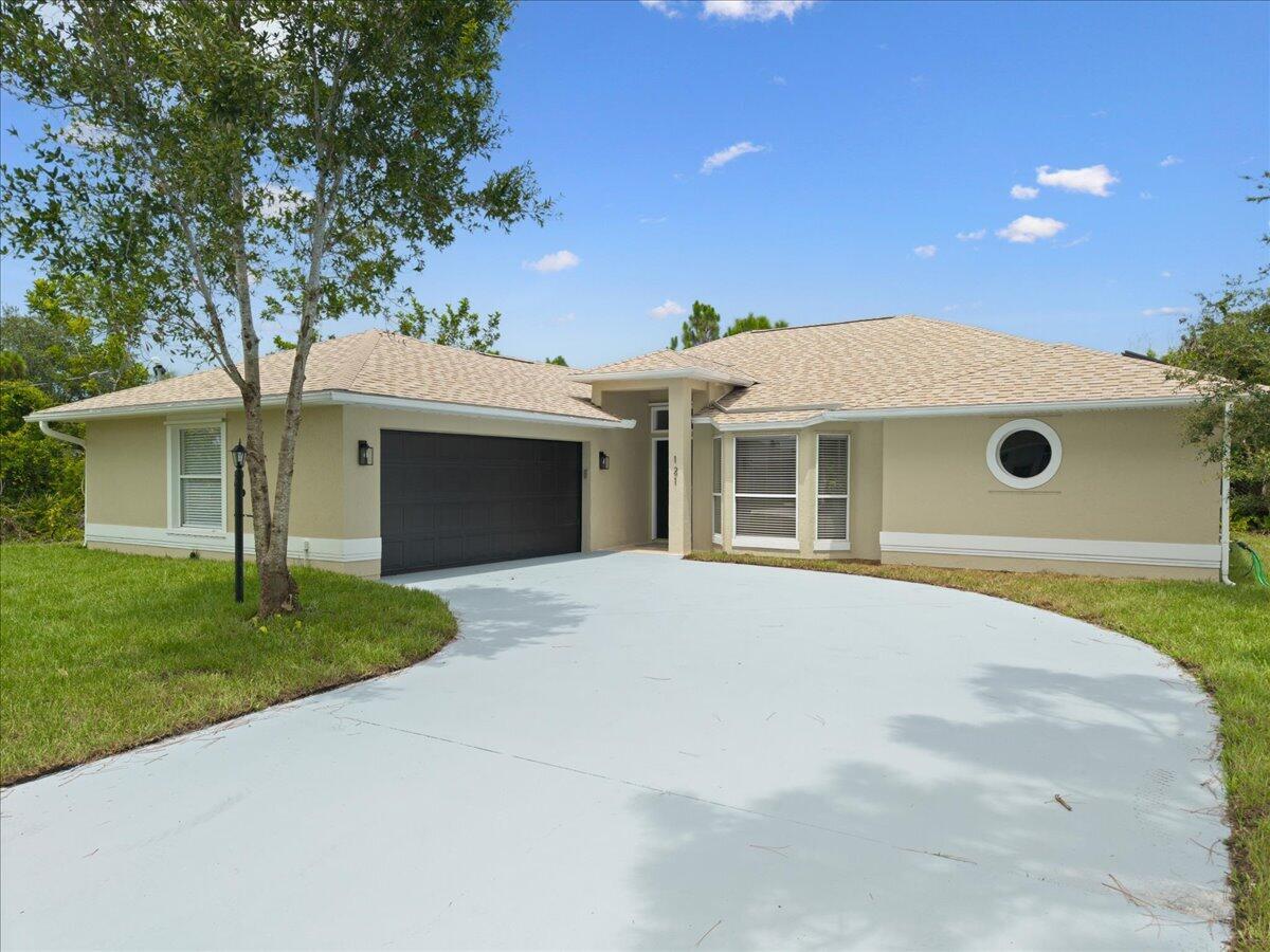 Stylishly renovated & move-in ready, this 3/2/2 CBS home is tucked away on a private lot, offering the perfect blend of comfort & tranquility. Soaring vaulted ceilings create a bright & open feel & fresh interior/exterior paint & a stunning new kitchen w/ modern touches make this home feel new. Thoughtful updates have today's buyer in mind & you'll love the inviting living spaces, abundant natural light & peaceful backyard setting. 2022 roof. New flooring, baseboards, lighting, fans, etc. Conveniently located near dining & parks, minutes to beaches, this is serious FL living! FHA ok on 7/17.