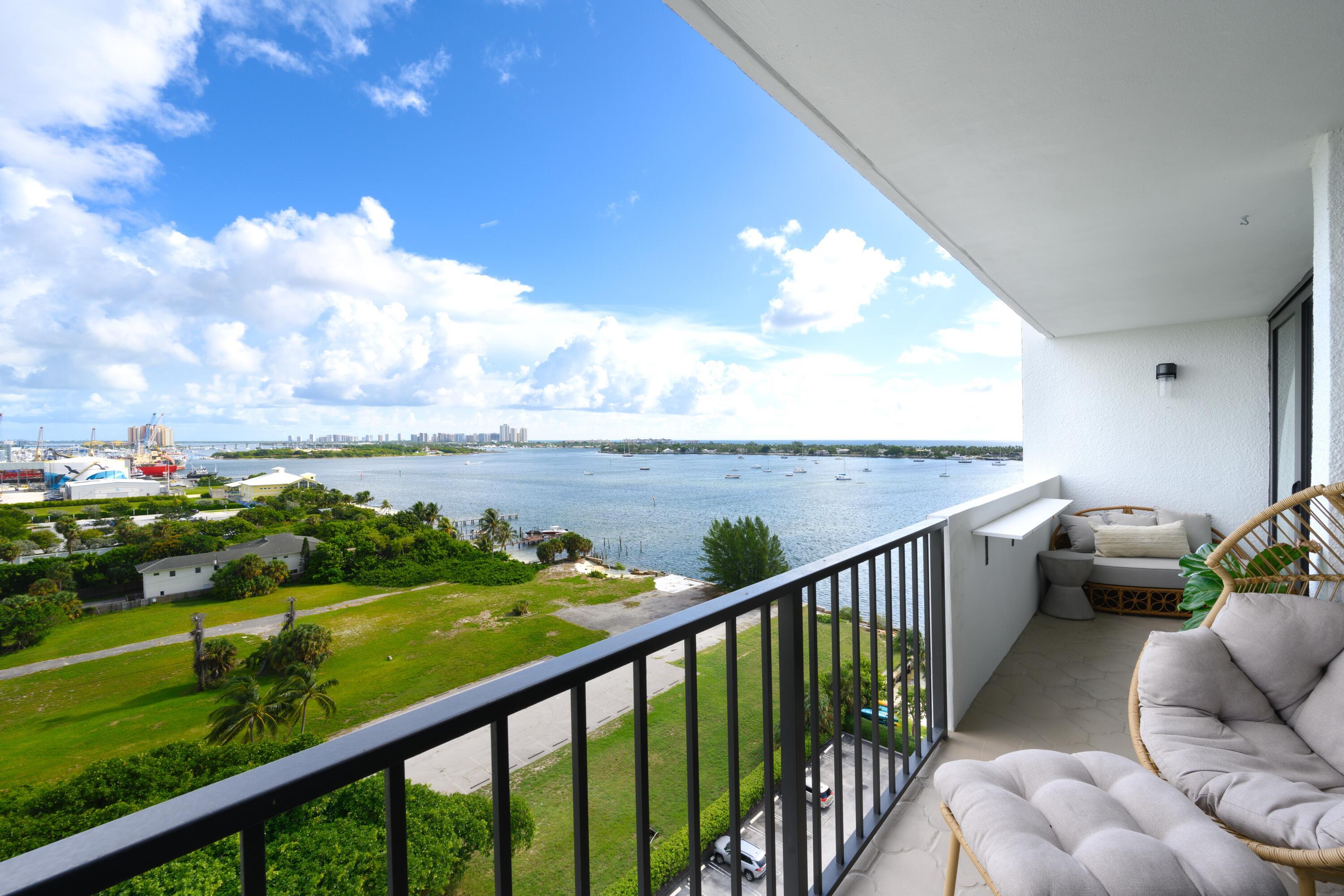 Welcome to this stunning waterfront condominium building situated in the prestigious Palm Beach House Condo community in West Palm Beach, Florida. This thoughtfully designed residence features three bedrooms and two bathrooms within 1,215 square feet of well-appointed living space. Located on the 12th floor, this residence offers exceptional positioning that enhances the water views and overall appeal of the property. The open layout maximizes functionality and flow throughout the unit, creating an inviting atmosphere perfect for comfortable living. This waterfront lifestyle, with "day" boat dock, presents an outstanding opportunity to own a piece of refined living. With a remarkable inviting "New" downtown, you now have access to refined shopping, dining, the beach and water sports!