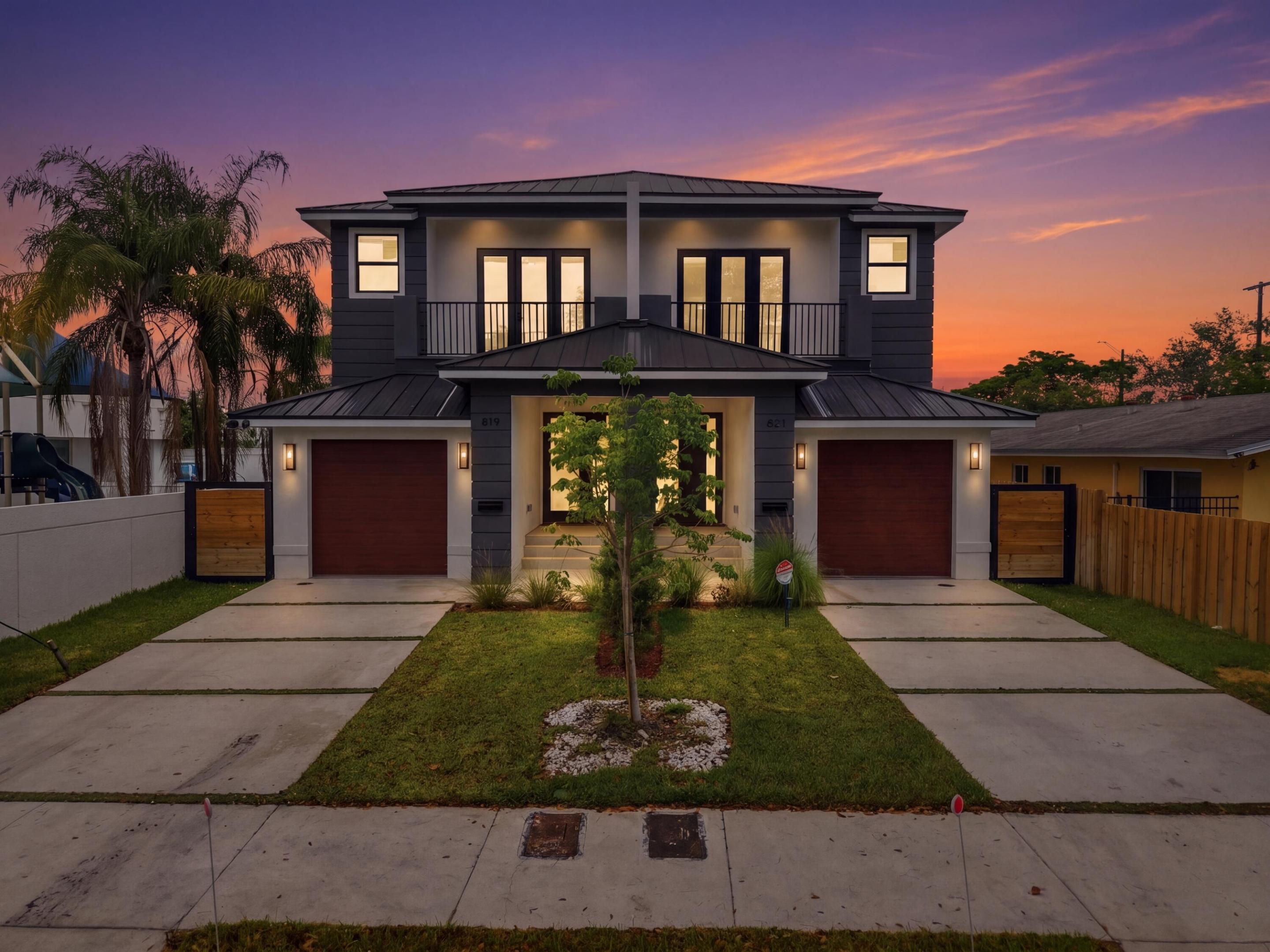 Introducing a newly built 3-bedroom, 3.5-bath luxury townhome in Fort Lauderdale's historic Sailboat Bend. Featuring 9'8" ceilings, 8-foot doors, and an open-concept layout, this residence offers a bright, modern design. Finishes include 48x48 porcelain tile on the main level, vinyl flooring upstairs, and spa-style bathrooms with frameless glass showers and LED mirrors. The kitchen boasts Calacatta-style quartz countertops, full quartz backsplash, custom cabinetry, and a premium LG Studio appliance package. Additional features include second-floor laundry, a 1-car garage with 12' ceilings, an electrical system pre-configured for EV charging and future pool installation Located just minutes from Las Olas, Riverwalk, and downtown Fort Lauderdale this home offers the perfect blend of luxury. Both townhomes may be purchased together or individually—offering flexibility for end users or investors.