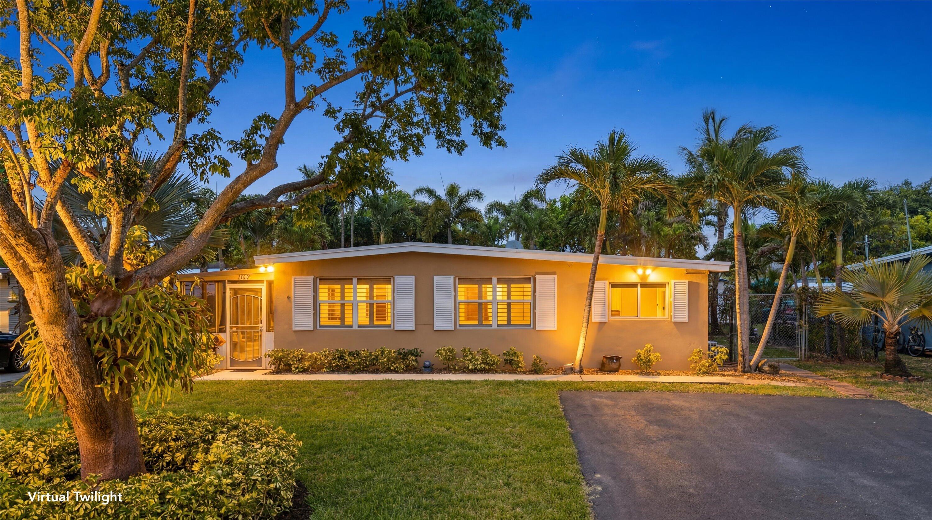 Welcome to this charming and beautifully maintained 3-bedroom, 2-bath home in West Palm Beach. Featuring a 2023 roof, updated electrical, and a whole-house generator, this property offers both comfort and peace of mind. Step outside to enjoy lush tropical landscaping supported by a private irrigation system on a separate well, creating a serene backyard oasis complete with a spacious screened porch perfect for relaxing or entertaining year-round. Inside, the home offers generous living spaces, a spacious primary bedroom closet and a built-in Murphy bed in the guest bedroom that adds flexibility and functionality for guests or a home office. Additional highlights include a storage shed for extra convenience and a warm, inviting atmosphere throughout. A rare blend of privacy, practicality, and Florida living at its finest.