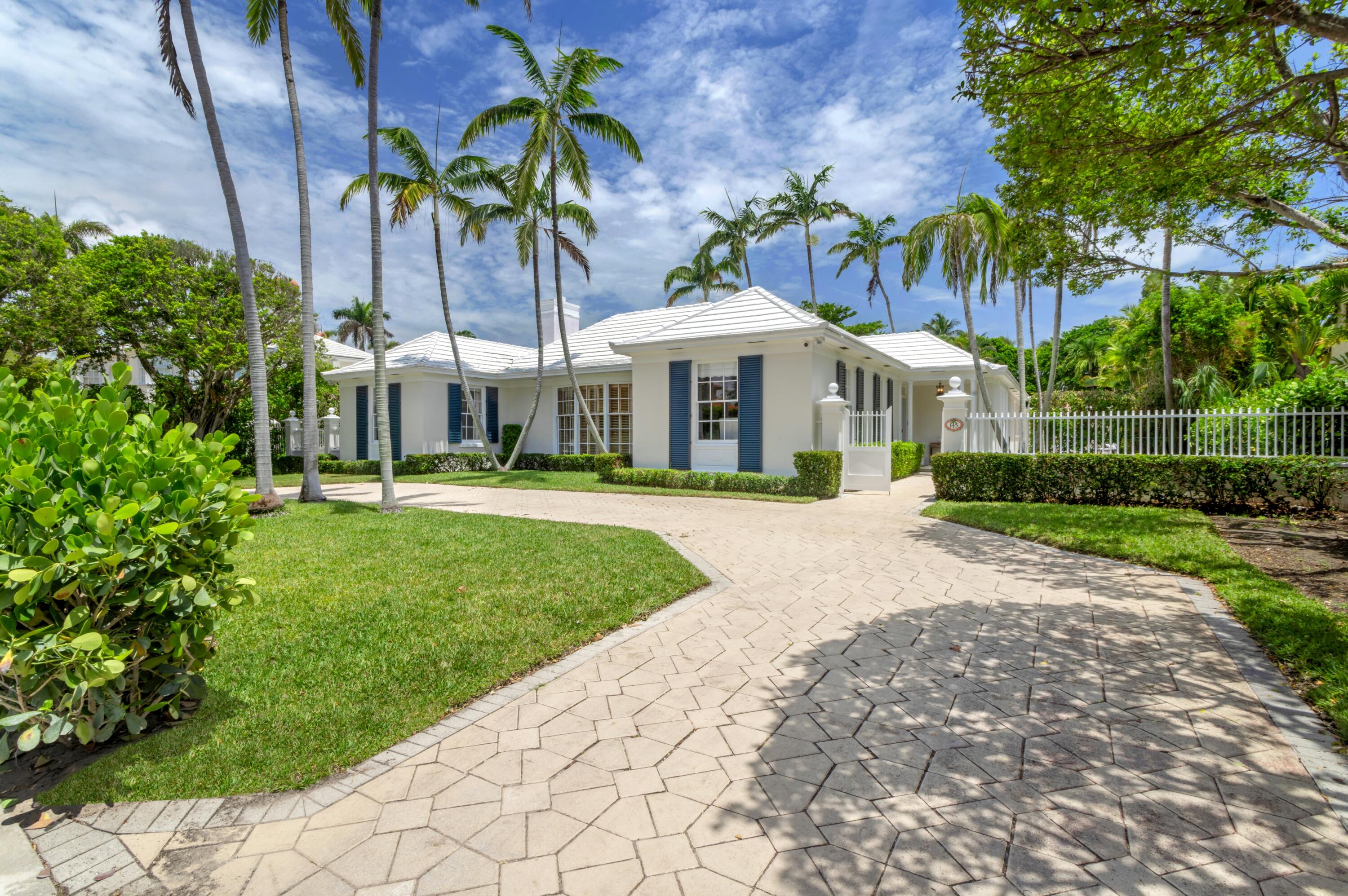 Welcome to a true gem in the heart of Palm Beach, this impeccably designed Bermuda residence by Marion Sims Wyeth is nestled on a rare, oversized 23,958± square foot parcel just steps from the ocean and Intracoastal. Set on a distinguished 100 x 239 foot lot with the added advantage of a rear service road on coveted Vita Serena, this elegant home offers both grandeur and privacy in one of the island's most desirable enclaves, the estate section. Encompassing 5,276± total square feet, the residence exudes timeless sophistication with luminous interiors, soaring ceilings, rich wood flooring, and beautifully proportioned rooms throughout. The expansive kitchen and butler's pantry offer the perfect canvas for customization and are equipped with a brand-new 60" gas range and an east-facing patio ideal for morning coffee or alfresco dining. The sun-drenched outdoor spaces are designed for the very best of the Palm Beach lifestyle, featuring a grand heated pool and expansive loggia.   An unparalleled opportunity to renovate and reimagine this island residence in A+ estate section location, walking distance to town! Your Palm Beach sanctuary awaits.

DISCLAIMER: Information published or otherwise provided by the listing company and its representatives including but not limited to prices, measurements, square footages, lot sizes, calculations, statistics, and videos are deemed reliable but are not guaranteed and are subject to errors, omissions or changes without notice. All such information should be independently verified by any prospective purchaser or seller. Parties should perform their own due diligence to verify such information prior to a sale or listing. Listing company expressly disclaims any warranty or representation regarding such information. Prices published are either list price, sold price, and/or last asking price. The listing company participates in the Multiple Listing Service and IDX. The properties published as listed and sold are not necessarily exclusive to listing company and may be listed or have sold with other members of the Multiple Listing Service. Transactions where listing company represented both buyers and sellers are calculated as two sales. "No payments made until title passes" Some affiliations may not be applicable to certain geographic areas. If your property is currently listed with another broker, please disregard any solicitation for services. Information published or otherwise provided by seller, listing company or its representatives is deemed reliable but are not guaranteed and subject to errors, omissions, or changes without notice. Copyright 2026 by the listing company. All Rights Reserved.