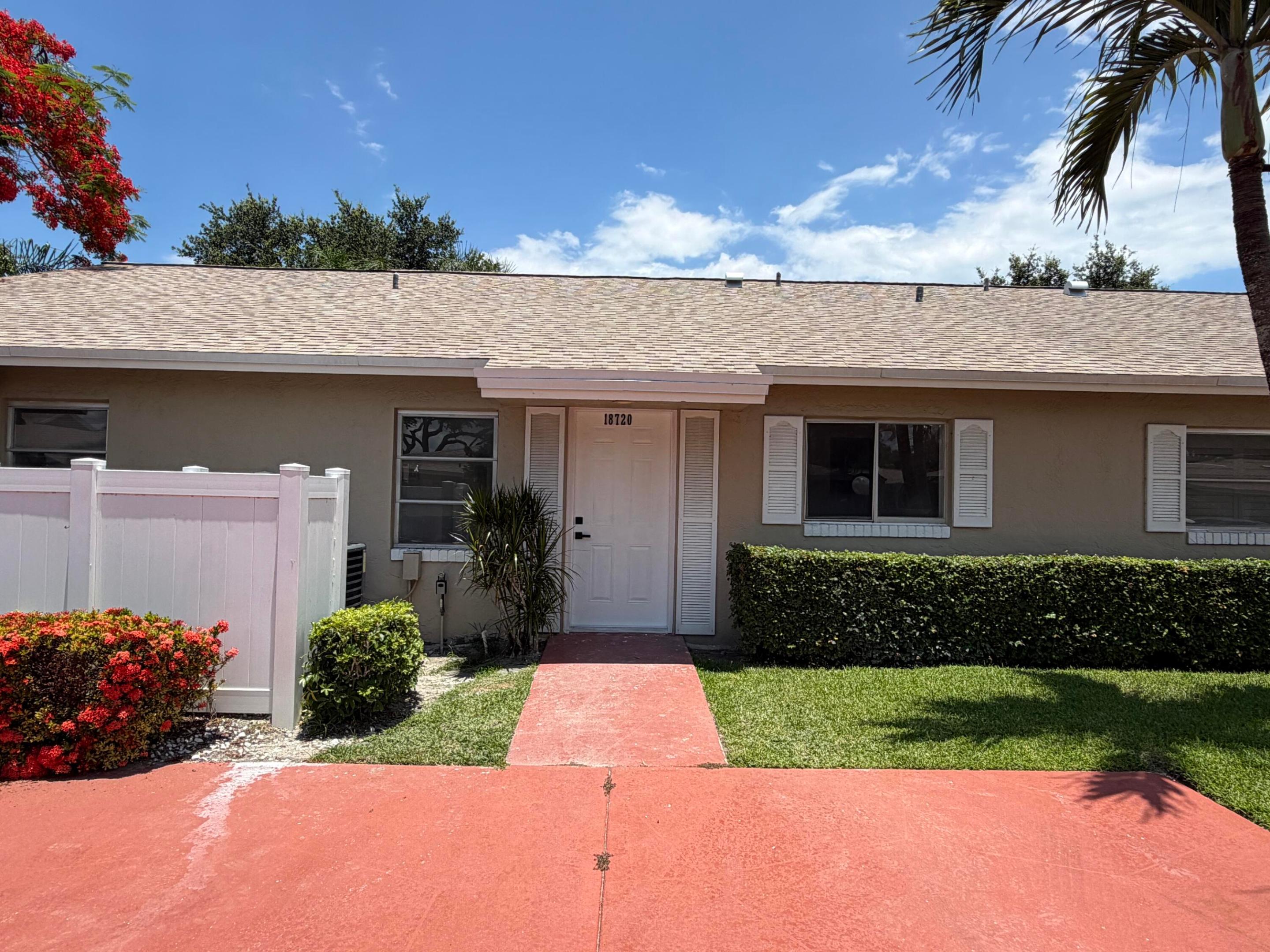 Welcome to this charming updated villa in the gated community of Whisper Walk. This single-story residence features 2 spacious bedrooms and 2 master bathrooms with 863 square feet of thoughtfully designed living space. All New! New stainless steel appliances, quartz countertops, breakfast bar, Vinyl flooring, electrical box, light fixtures and much more. The efficient floor plan maximizes comfort and convenience for everyday living. This villa presents an excellent opportunity for those seeking an updated residence in Boca Raton. Don't miss this one! Call Today!