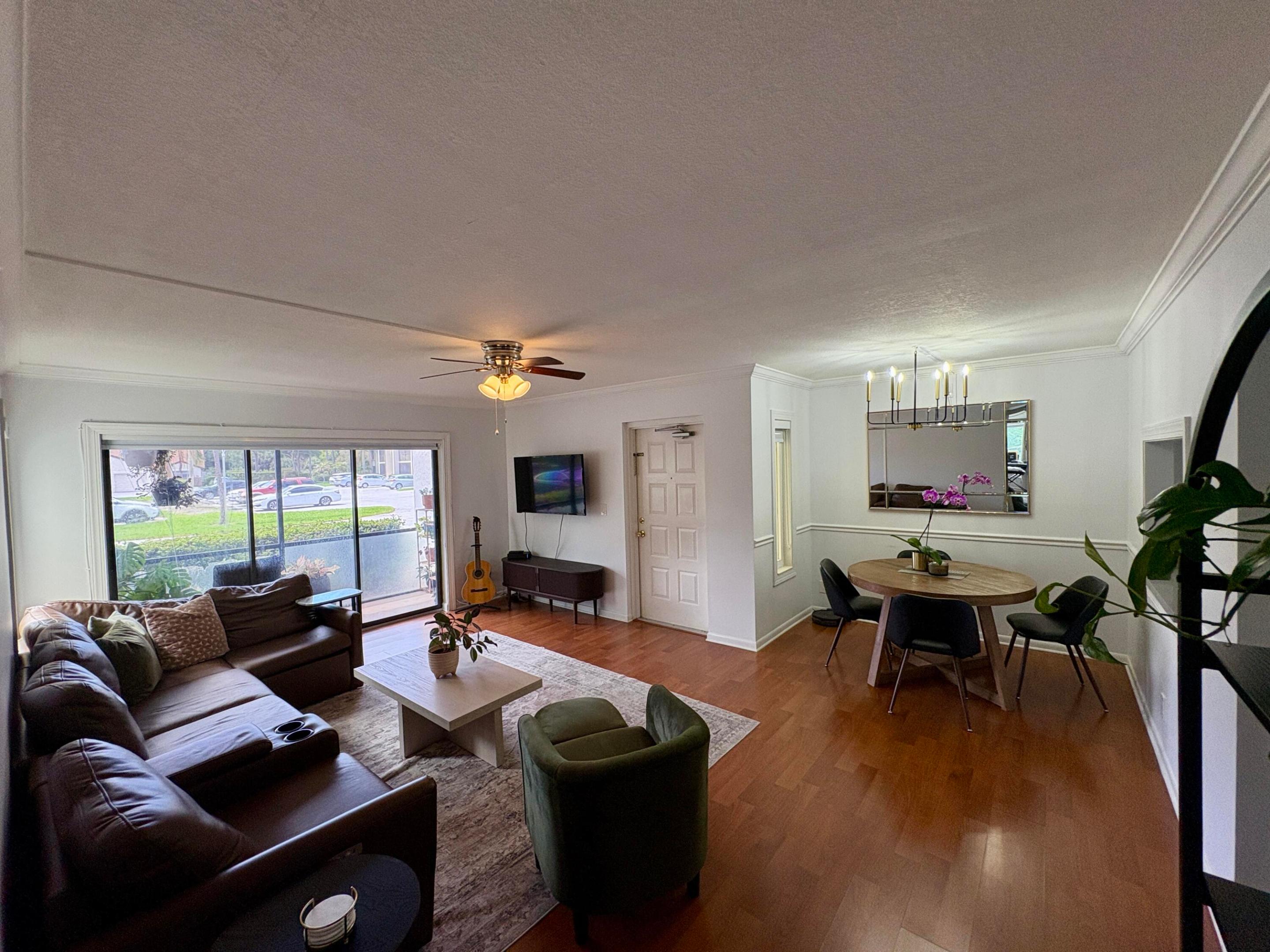Move right into this beautifully renovated first-floor 2/2 condo in the gated Pine Ridge community of Palm City. Light-filled and inviting, this home features new flooring, a stunning kitchen with quartz countertops, upgraded cabinets, new appliances, and modern lighting. The primary suite includes a renovated bath and spacious walk-in closet, while the second bedroom offers two closets for added storage. Fresh paint through out and new textured ceiling. Relax on your screened, covered patio in this quiet, well-maintained neighborhood. Enjoy amenities including a pool, tennis and pickleball courts, walking trails, and pet-friendly living (up to 25 lbs). Ideally located near shopping, dining, and easy commuter access.