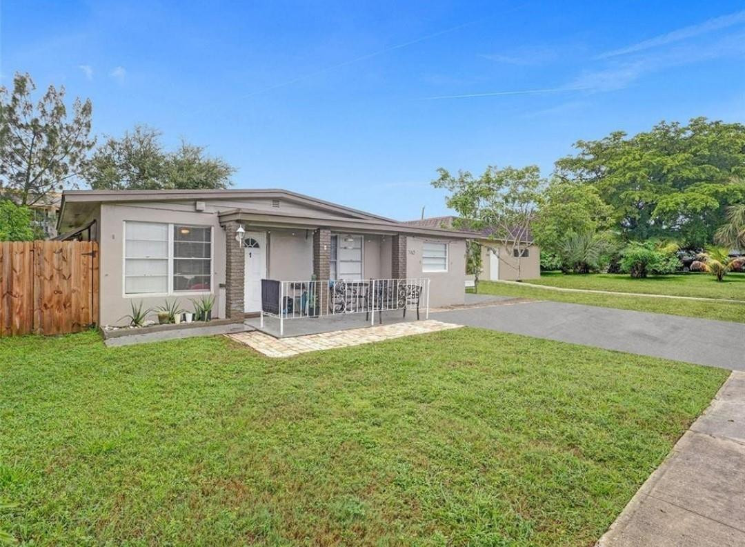 Spacious 2-bedroom, 1-bath duplex-style home with NO HOA! Featuring modern updates, washer and dryer access, ample parking, and a cozy, inviting feel. Located in a quiet neighborhood just minutes from the beach, Publix, shopping, dining, and Federal Highway. Conveniently situated with easy access to everything you need while offering a peaceful place to call home.