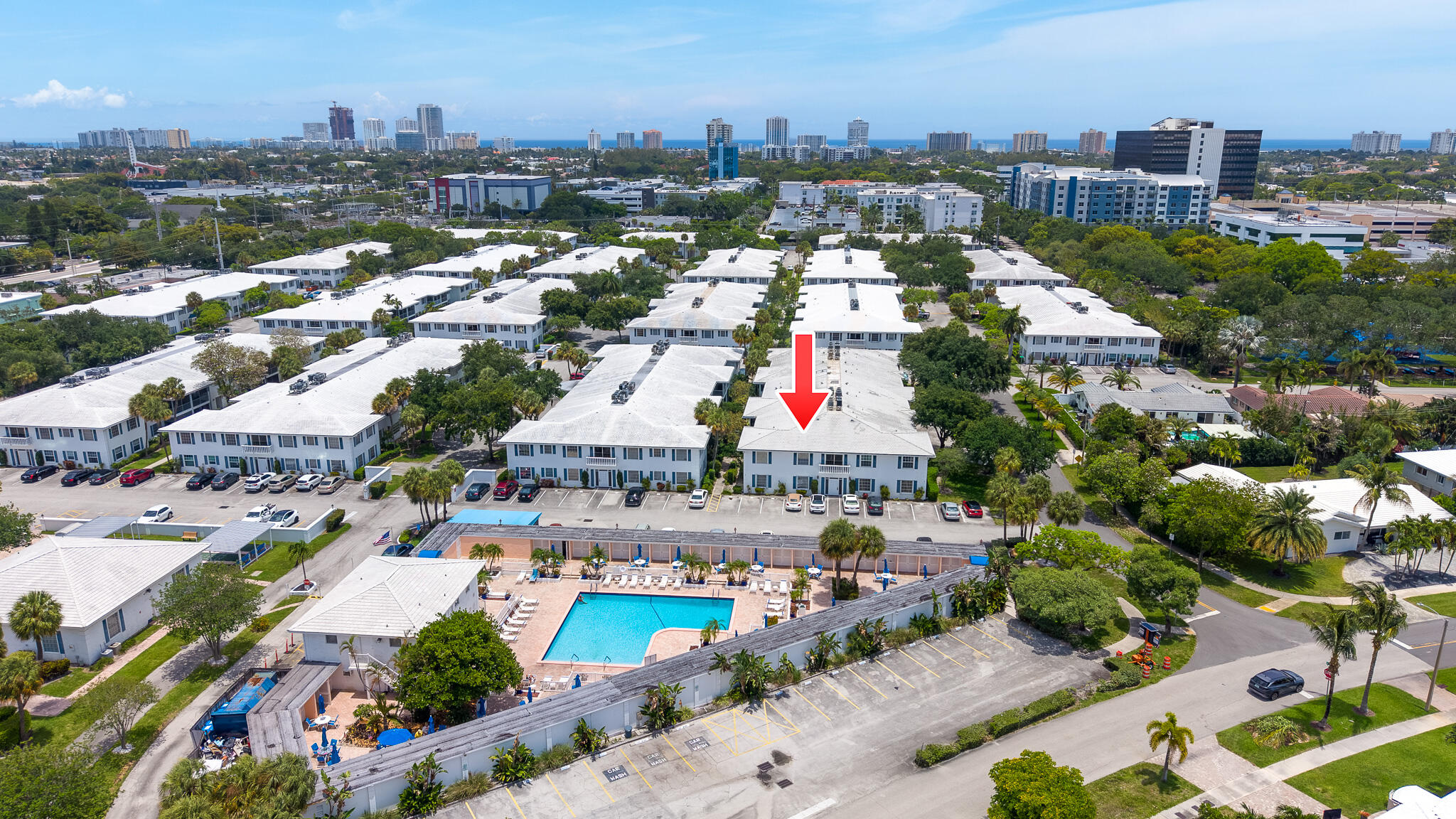 Welcome to Imperial Point Colonnades, a true hidden gem located in Fort Lauderdale just minutes from the beaches, top restaurants, and shopping. This first floor corner unit has 2 spacious bedrooms and 1-bathroom. The unit includes all hardwood floors throughout (No Carpet), full accordion hurricane shutters for peace of mind, a tankless water heater, a storage unit, and updated appliances. Located directly across from the pool and clubhouse for easy access. Enjoy resort-style amenities, including a heated pool, cabanas, fitness center, clubhouse, sauna, shuffleboard, billiard room, BBQ area, and more. Water, sewer, trash, basic cable, and internet are included in the maintenance fee. One assigned parking space per apartment. Rentals allowed after 2 years of ownership.  Association requires a 700 credit score