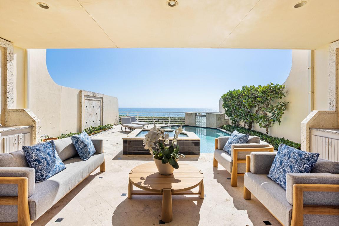 Welcome to 2 Sloans Curve, a stunning and rarely available direct oceanfront townhouse with 6,300+/- total square feet and 5BR/5.1BA. Located in the sought-after Residences at Sloans Curve, this beautiful townhome was just re-designed with fresh interior decor and features commanding ocean views from the primary rooms. Boasting a buffet of perks like the gourmet eat-in kitchen with a large island, top-of-the-line appliances, and double height ceilings, the formal living room is abundant with natural light through a beautiful skylight, and hosts a bar area with custom built-ins as well as a grand spiral staircase. An expansive primary suite includes a dedicated dressing area, dual baths and closets, and a large covered balcony overlooking the Atlantic Ocean. Additional highlights include a charming entry courtyard with fountain, a 2 car garage, and laundry room with dual utility sinks. Located just minutes to Worth Avenue and much of the best entertainment and facilities on Palm Beach Island, The Residences at Sloans Curve is a serene gated community that offers resort style amenities such as beach access, a gym, yoga room, conference room, multiple tennis clay courts, 24/7 security, and a large swimming pool with cabanas.

DISCLAIMER: Information published or otherwise provided by the listing company and its representatives including but not limited to prices, measurements, square footages, lot sizes, calculations, statistics, and videos are deemed reliable but are not guaranteed and are subject to errors, omissions or changes without notice. All such information should be independently verified by any prospective purchaser or seller. Parties should perform their own due diligence to verify such information prior to a sale or listing. Listing company expressly disclaims any warranty or representation regarding such information. Prices published are either list price, sold price, and/or last asking price. The listing company participates in the Multiple Listing Service and IDX. The properties published as listed and sold are not necessarily exclusive to listing company and may be listed or have sold with other members of the Multiple Listing Service. Transactions where listing company represented both buyers and sellers are calculated as two sales. "No payments made until title passes" Some affiliations may not be applicable to certain geographic areas. If your property is currently listed with another broker, please disregard any solicitation for services. Information published or otherwise provided by seller, listing company or its representatives is deemed reliable but are not guaranteed and subject to errors, omissions, or changes without notice. Copyright 2026 by the listing company. All Rights Reserved.