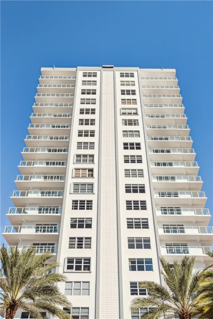 Stunning immaculate 1 bedroom and 1 & 1/2 bathrooms high floor condo completely updated. Newly installed glass balcony with beautiful ocean views. Chefs kitchen opens to dining/ living area with white cabinets and quartz counter tops. Impact resistant hurricane windows and door. Washer and Dryer in the unit. Brand new refrigerator and microwave. New Hot water heater. Lots of closet space. New blinds installed. Extra storage on the same floor. One of the most desirable Galt Ocean Mile buildings directly on the sand. Building amenities include heated pool, fitness center, storage, clubroom, umbrellas, beach chairs and much more. Perfectly located near shops, gourmet restaurants and Fort Lauderdale airport.