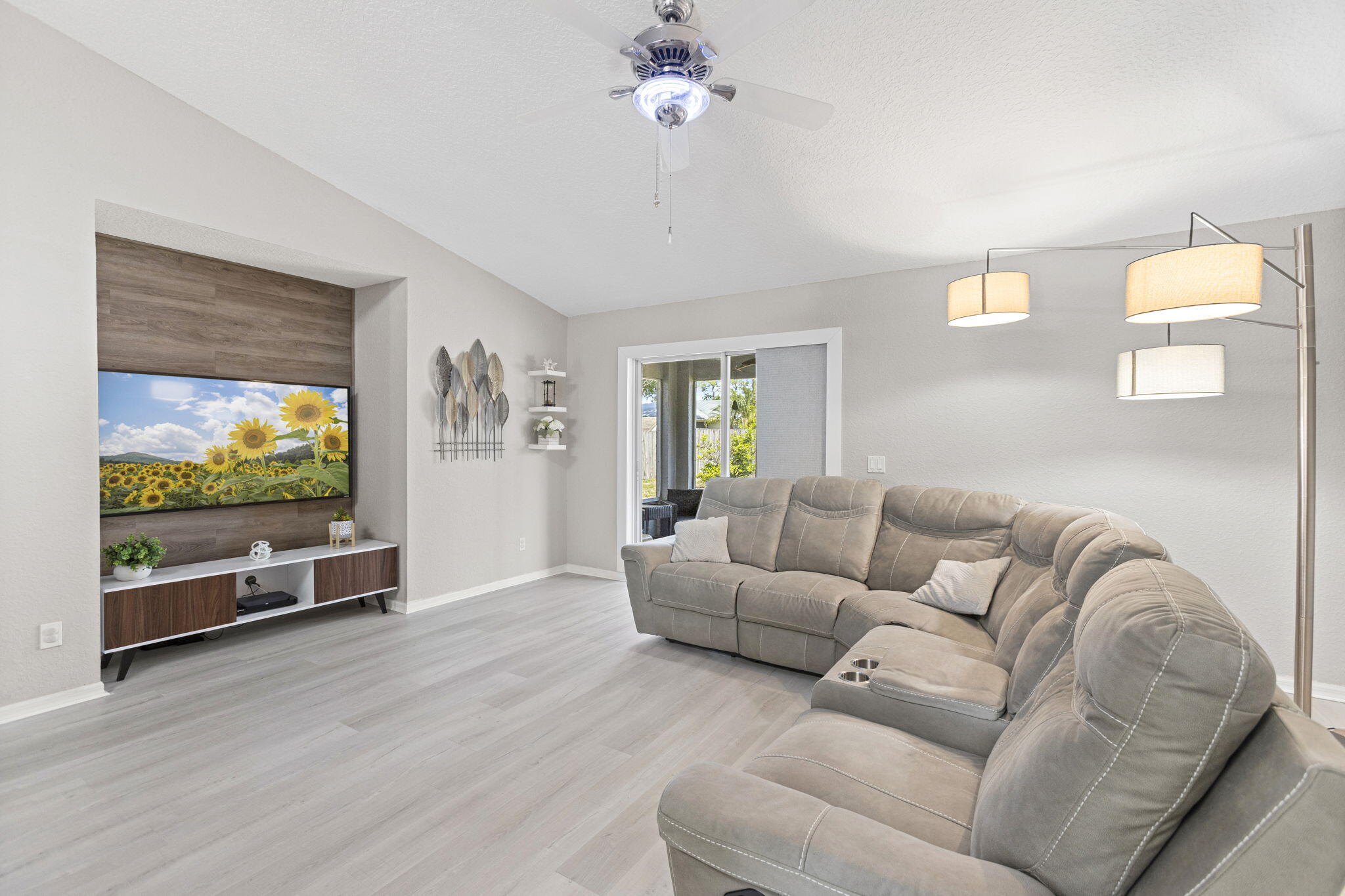 MOTIVATED SELLER! New Roof (October 2025), HVAC (2023), Exterior Paint (January 2026), Luxury Vinyl Flooring (2025) in the main living areas, NO HOA, and a fully fenced backyard! Move-in ready 4BR/2BA single-family home. Fourth bedroom is presently used as a den but can easily serve as a bedroom, home office, or hobby room. Tile flooring throughout the bedrooms and bathrooms. The kitchen offers granite countertops, and both bathrooms feature granite countertops, along with upgraded appliances and updated fixtures. Relax on the tiled screened porch overlooking the fenced backyard with fruit trees. Dining room light fixture and exterior cameras do not convey. Ring camera and keyless front door entry system do convey. Some furniture is negotiable.