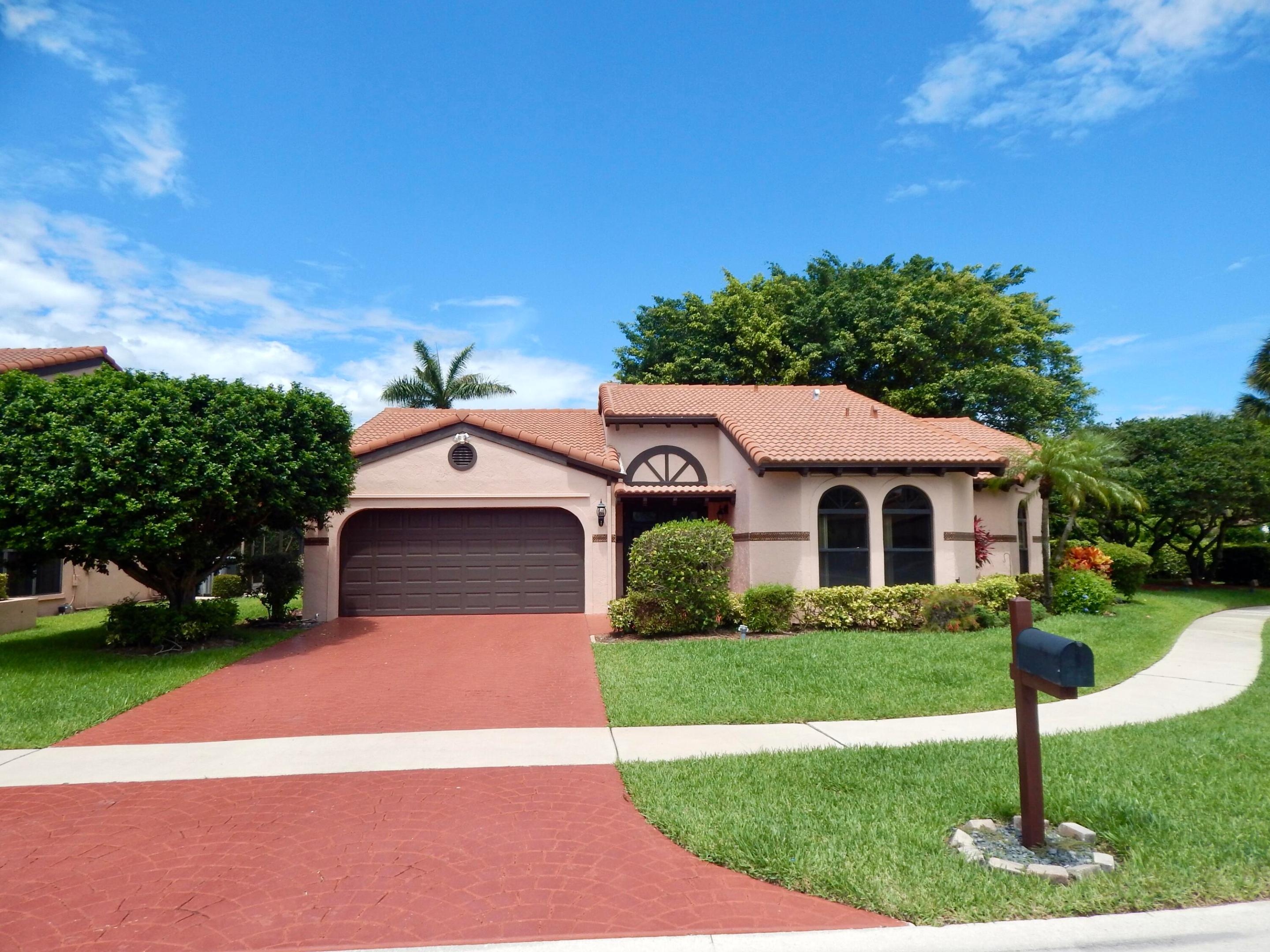 Rare opportunity Marbella Lakes Boca Del Mar! Move in ready 3BR/2BA single story home. Private corner lot. No side neighbor and no stairs. Exceptionally clean. Freshly painted. Open floor plan, beautiful eat in kitchen featuring brand new cabinets, countertops, and backsplash, new wood look flooring throughout. No carpet. Enjoy a private screened lanai, doggie door, and fenced dog run. Hurricane impact windows and garage door, full-size washer/dryer, 2-car garage, lawn mowing included. Dog friendly owner. Community pool directly across street. Terrific Boca Raton schools. Address eligible for Boca resident beach permits, Bark Beach, Mizner Bark Dog Park. Minutes to Town Center Boca Raton, Sugar Sand Park, shopping, dining, gyms, golf, beaches. Community sidewalks. Annual lease. No smoking Welcome to 22864 Marbella Circle at Marbella Lakes, a rare rental opportunity in highly desirable Marbella Lakes at Boca Del Mar, one of Boca Raton's most sought-after residential communities. This beautifully maintained and thoughtfully updated 3 bedroom, 2 bathroom single-story home offers the perfect combination of privacy, comfort, convenience, and lifestyle in the heart of Boca Raton. Situated on a premium corner lot with only one adjoining neighbor, this move-in-ready residence provides a level of privacy rarely found in rental homes. The desirable single-story floor plan features no stairs and offers easy, comfortable living for residents of all ages. Inside, you'll find an open and inviting layout filled with natural light. The beautifully updated eat-in kitchen features brand-new cabinetry, new countertops, and a new backsplash, creating a fresh modern feel. Attractive "wood-look" flooring extends throughout the home with no carpet anywhere, while fresh paint and neutral finishes create a bright, clean, move-in-ready environment. HOME FEATURES • 3 Bedrooms • 2 Full Bathrooms • Single-story floor plan with no stairs • Premium corner lot location • Only one adjoining neighbor • Brand-new kitchen cabinets • New countertops • New backsplash • Fresh interior paint • "Wood-look" flooring throughout • No carpet • Hurricane-impact windows • Hurricane-impact garage door • Full-size washer and dryer • Attached 2-car garage • Private driveway parking • Lawn mowing included PRIVATE OUTDOOR LIVING Enjoy South Florida living from your private screened patio and lanai, perfect for morning coffee, outdoor dining, entertaining guests, weekend barbecues, or simply relaxing and enjoying Florida's beautiful weather year-round. The property is especially appealing for dog owners and outdoor enthusiasts. A convenient doggie door leads to a private little fenced dog run area, providing a rare and practical feature seldom found in Boca Raton rentals. PET FRIENDLY LIFESTYLE Dog friendly owner (up to 2 non-vicious breeds subject to approval with non refundable deposit per dog). This property address currently qualifies for Boca Raton resident programs that may provide access to some of the area's most popular outdoor and pet-friendly destinations, including: • Bark Beach • Mizner Bark Dog Park • Boca Raton Resident Beach Parking Permit Program Eligible residents may obtain annual resident beach parking permits providing convenient access to Boca Raton's beautiful public beaches and oceanfront parks, including: • Spanish River Park • Red Reef Park • South Beach Park Prospective tenants should independently verify current permit eligibility, fees, requirements, and program availability. COMMUNITY FEATURES Residents enjoy the convenience of a lovely community pool located directly across the street, providing easy access without the maintenance responsibilities of a private pool. The community also features sidewalks and paths that encourage an active outdoor lifestyle and provide a pleasant setting for daily exercise, and enjoying the neighborhood. PRIME CENTRAL BOCA RATON LOCATION Marbella Lakes enjoys an exceptional location within Boca Del Mar, placing residents close to many of Boca Raton's most popular destinations, employers, schools, parks, shopping, dining, and recreational amenities. Nearby destinations include: • Town Center at Boca Raton • Mizner Park • Sugar Sand Park • Florida Atlantic University (FAU) • Lynn University • Boca Raton Regional Hospital • Boca Raton Executive Airport • Restaurants and entertainment venues • Grocery stores and daily conveniences • Fitness centers and wellness facilities • Interstate 95 • Florida's Turnpike • Championship golf courses Sugar Sand Park, located just minutes away, is one of Boca Raton's most beloved community destinations featuring playgrounds, walking trails, sports facilities, educational programs, cultural activities, and year-round events. Boca Raton's renowned Atlantic Ocean beaches are only a short drive away, (approximately 6.5 miles) providing convenient access to beach, ocean recreation, waterfront parks, and the South Florida coastal lifestyle. PICKLEBALL, TENNIS, GOLF & ACTIVE LIVING One of the greatest advantages of this location is its proximity to Boca Raton's outstanding recreational amenities.  Patch Reef Paddle & Racquet Club, a City of Boca Raton facility, offers pickleball courts, tennis courts, lessons, clinics, leagues, and recreational programming, making it a popular destination for both beginners and experienced players. Residents also enjoy convenient access to numerous fitness centers, golf courses, parks, sports facilities, trails, and outdoor recreational opportunities throughout Boca Raton. For those seeking a private club experience, nearby The Club at Boca Pointe offers non resident membership opportunities for golf, tennis, pickleball, fitness, dining, social activities, and country club amenities. Prospective tenants should reach out to the Boca Pointe club directly regarding current membership opportunities, availability, fees, and terms. WHY THIS HOME IS DIFFERENT Very few Boca Raton rentals offer all of the following advantages in one property:   Single-story living with no stairs   Premium corner lot location   Only one adjoining neighbor   Brand new kitchen and flooring improvements   No carpet throughout the home   Hurricane impact windows and garage door   Attached 2-car garage   Lawn mowing included   Community pool directly across the street   Dog friendly owner   Private doggie door and fun little fenced dog run   Eligibility for Bark Beach and Mizner Bark Dog Park programs   Access to Boca Raton resident beach parking permits   Convenient proximity to Town Center, Sugar Sand Park, beaches, golf, pickleball, shopping, dining, and major transportation routes   Prime Boca Del Mar location This home offers a unique opportunity to enjoy the best of the Boca Raton lifestyle while living in a private residential setting that combines comfort, convenience, recreation, and accessibility. LEASE TERMS Annual lease only. No smoking. No Airbnb, vacation rentals, short-term rentals, lease assignments, or subleasing permitted. Information deemed reliable but not guaranteed. Prospective tenants should independently verify schools, community rules, resident permit eligibility, club memberships, and all information material prior to their tenancy and lease signing.