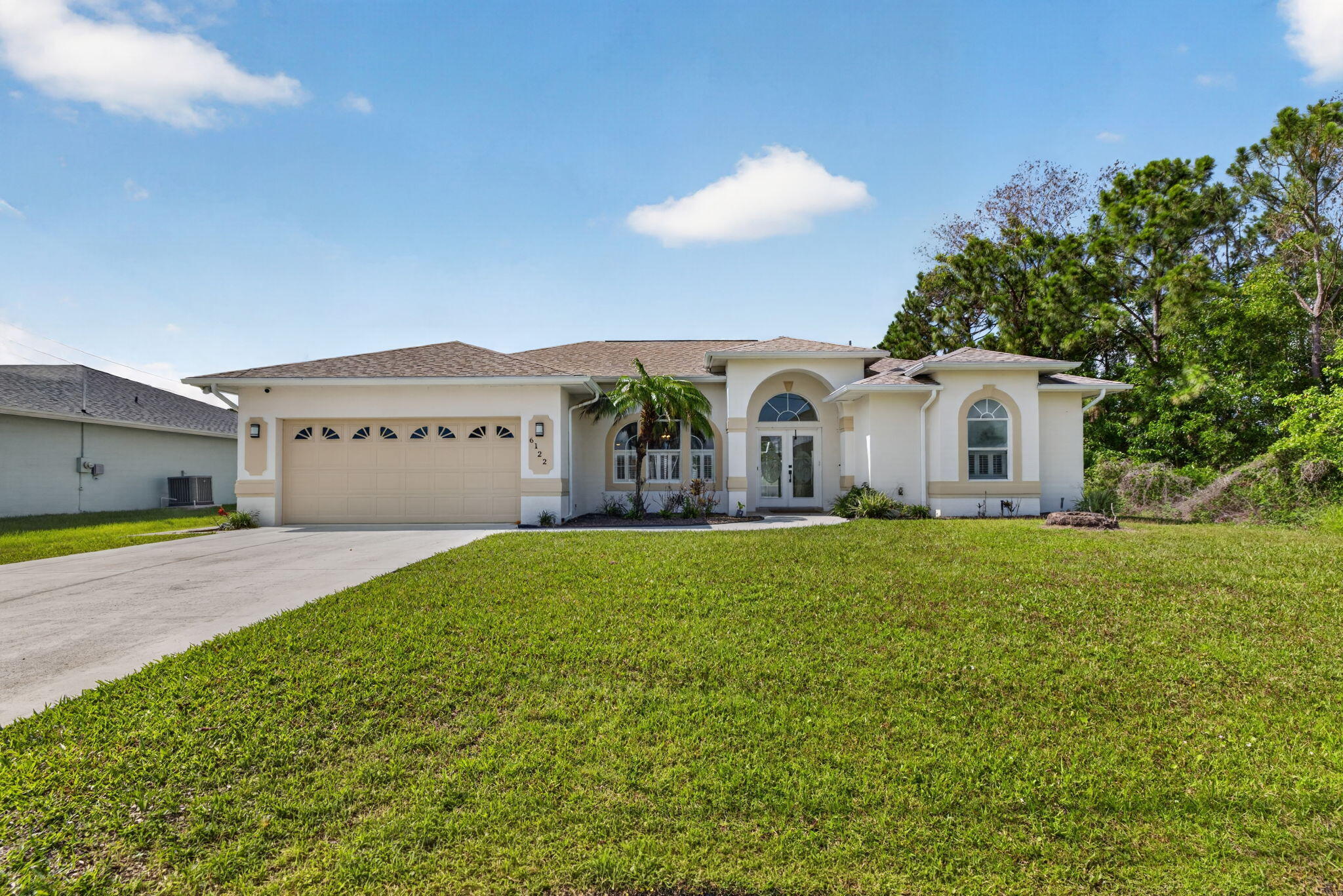 Welcome to your private Florida retreat in the highly desirable Torino area of Port St. Lucie! This beautifully updated 3-bedroom, 2.5-bath pool home combines comfort, style, and peace of mind with a 2021 roof, brand-new luxury vinyl plank flooring, and a tastefully renovated kitchen featuring modern finishes and ample space for entertaining. Step outside to your resurfaced private pool and spacious outdoor living area, complete with a convenient cabana bath—perfect for enjoying Florida's year-round sunshine. Situated on a generously sized lot in one of Port St. Lucie's most sought-after neighborhoods, Torino is known for its larger homesites, established surroundings, and convenient access to I-95 and Florida's Turnpike. Residents enjoy being just minutes from St. Lucie West, Clover Park (spring training home of the Mets), shopping, dining, medical facilities, golf courses, and the vibrant Tradition area. Beautiful Treasure Coast beaches are also just a short drive away. This exceptional home offers the perfect blend of location, lifestyle, and value.