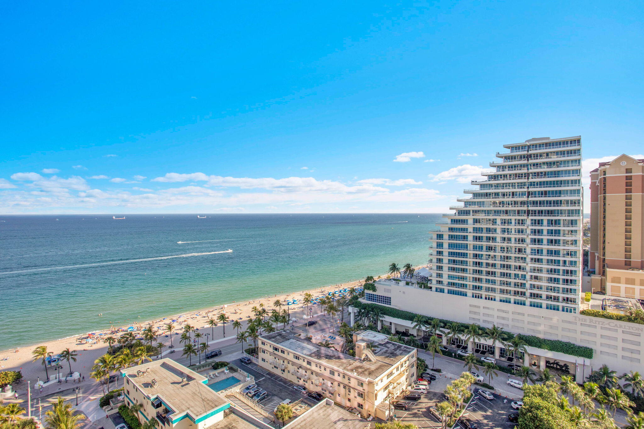MOVE IN READY! Experience the ultimate oceanfront lifestyle in this spacious flow-through Tiffany residence available for lease. Offering 3 bedrooms, 4 full baths, & a den, this home showcases sweeping ocean, Intracoastal, and skyline views. Floor-to-ceiling glass and expansive wraparound terraces create seamless indoor-outdoor living. The residence features a modern design, a generous primary suite with a spa-inspired bath and private terrace, along with well-appointed guest suites ideal for full-time or seasonal living. Two valet parking stickers are included. Enjoy resort-style amenities, including direct beach access, pool, fitness and motion studios, theater, and game simulator. Perfectly located just south of A1A and just steps from Las Olas Marina and Las Olas Blvd.
