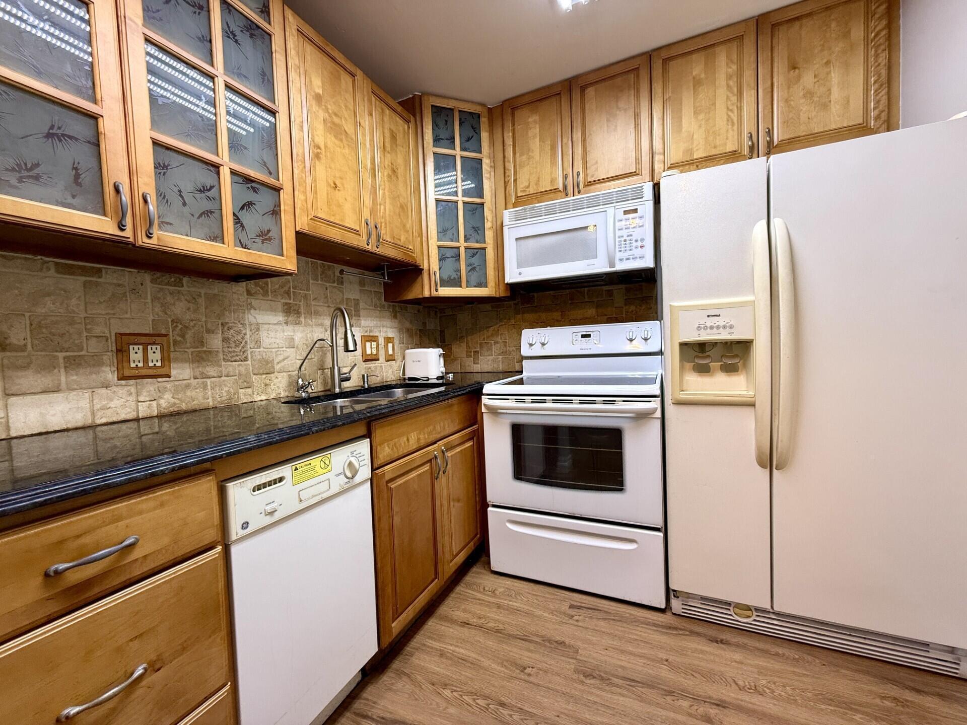 Cute as a button! 1 bedroom, 1 bath unit for rent in a 55 + adult retirement community in Century Village. This second floor unit features an Updated kitchen & bath. Freshly painted & Ready for you to move in and enjoy all the amenities of Century Village. Lovely Lanai Offers Space to Take In the Florida Fresh Air & Sunshine! Schedule online. Submit Credit Report, Income Documents, and Contract to Lease for Owner's Review. Move-in Requirements are First & Last Month's Rent & Security Deposit, Application Fee, and Credit Report Fee. Century Village Is a 55+ HOPA Community Occupants Must Be 55 or Older.