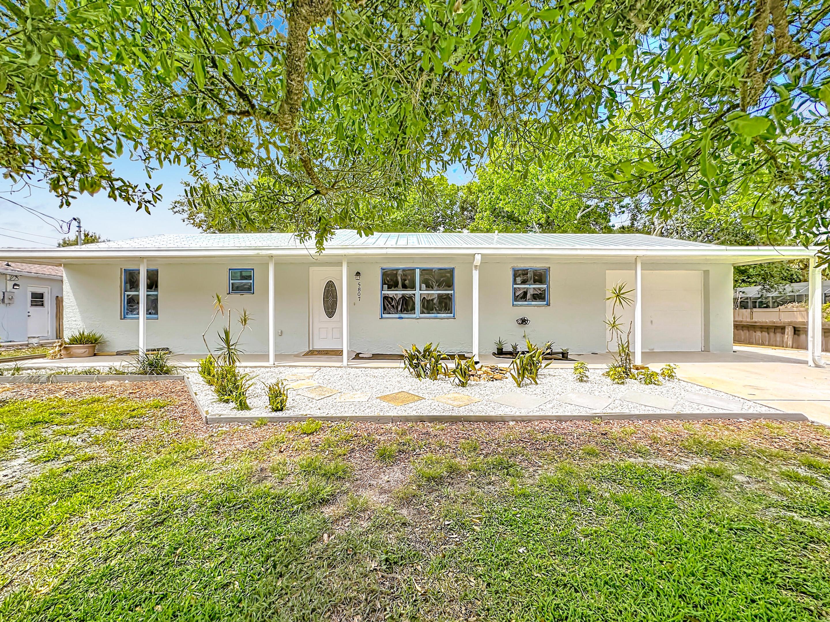 Beautifully remodeled 3BR/2BA home in sought-after Indian River Estates! This move-in ready property features a brand new roof, new impact windows, and a full home water filtration system for added comfort and peace of mind. Cozy up by the wood-burning fireplace that adds warmth and charm to the living space. Enjoy the freedom of no HOA with plenty of room to park your boat or RV. The spacious backyard includes a storage shed for extra convenience. Ideally located just minutes from the beaches, downtown Fort Pierce, shopping, dining, and more. A perfect blend of comfort, updates, and location!