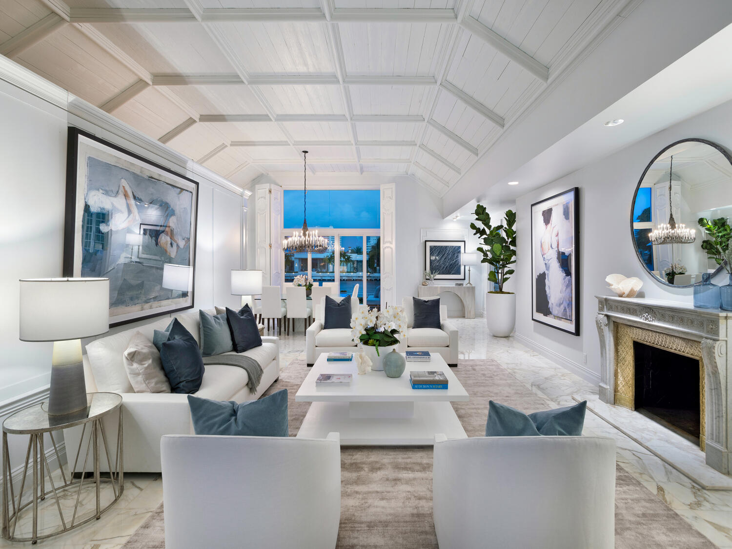''The Carpenter Estate'' on Royal Palm Yacht & Country Club's prestigious Intracoastal and sited on 2.5 lots with 261+/- feet of rare waterfrontage. A sprawling Hampton's Farmhouse-inspired design by Mizner/Fatio protégé Byron Simonson Architect of Palm Beach in his signature style Circa 1964. Classical main house and separate guest/carriage house (1987) is timeless in every way. Truly an elegant and sophisticated Intracoastal estate for gracious entertaining. Resort-like pool, spa, large sun-drenched patio with pavilion and cabana. 4-bay garage in a private motor court. Shown by appointment to fully vetted buyers only. DISCLAIMER: Information published or otherwise provided by the listing company and its representatives including but not limited to prices, measurements, square footages, lot sizes, calculations and statistics are deemed reliable but are not guaranteed and are subject to errors, omissions or changes without notice. All such information should be independently verified by any prospective purchaser or seller. Parties should perform their own due diligence to verify such information prior to a sale or listing. Listing company expressly disclaims any warranty or representation regarding such information. Prices published are either list price, sold price, and/or last asking price. The listing company participates in the Multiple Listing Service and IDX. The properties published as listed and sold are not necessarily exclusive to listing company and may be listed or have sold with other members of the Multiple Listing Service. Transactions where listing company represented both buyers and sellers are calculated as two sales. The listing company's marketplace is all of the following: Vero Beach, Town of Orchid, Indian River Shores, Town of Palm Beach, West Palm Beach, Manalapan Beach, Point Manalapan, Hypoluxo Island, Ocean Ridge, Gulf Stream, Delray Beach, Highland Beach, Boca Raton, East Deerfield Beach, Hillsboro Beach, Hillsboro Shores, East Pompano Beach, Lighthouse Point, Sea Ranch Lakes and Fort Lauderdale. Cooperating brokers are advised that in the event of a Buyer default, no financial fees will be paid to a cooperating Broker on the Deposits retained by the Seller. No financial fees are paid to any cooperating broker until title passes or upon actual commencement of a lease. Some affiliations may not be applicable to certain geographic areas. If your property is currently listed with another broker, please disregard any solicitation for services. Copyright 2023 listing company All Rights Reserved.

Royal Palm Yacht and Country Club membership is separate and not affiliated with RPIA homeownership.