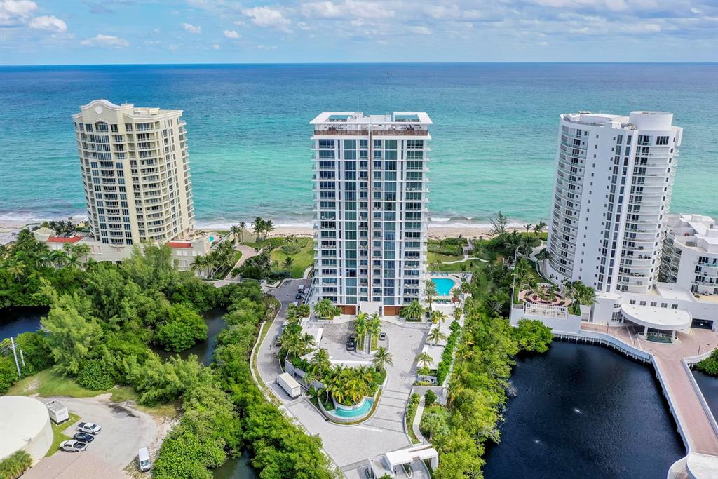 This exquisite & luxurious 3BR/4.5BA + den/office residence is located in one of Singer Island's most prestigious waterfront communities, 5000 North Ocean. The spectacular floor plan offers unparalleled finishes & appointments and maximizes a stunning flow-through design with full-height sliding glass doors & windows to take full advantage of breathtaking Ocean views to the east & Intracoastal/City Views to the west. Entertain guests in your fabulous gourmet kitchen with large island, Thermador appliances, and Wine Cooler & beverage Center. Unwind in the expansive & sophisticated master wing featuring his & her baths, dual walk-in closets and sitting room with wet bar. Both guest rooms have full baths & walk-in closets. The multiple oversized terraces with glass panels create a welcoming outdoor living area with unobstructed water views perfect for enjoying the magical sunrises and sunsets.   5000 North Ocean is one of the newest condos to be built on Singer Island. This luxurious and sophisticated building sits on 340 feet of oceanfront property and 4.5 acres of land and offers unmatched resort-stye amenities including an oceanfront pool, state-of-the-art oceanfront fitness center, club room, and a host of private residential services to ensure you experience oceanfront living at its very finest.