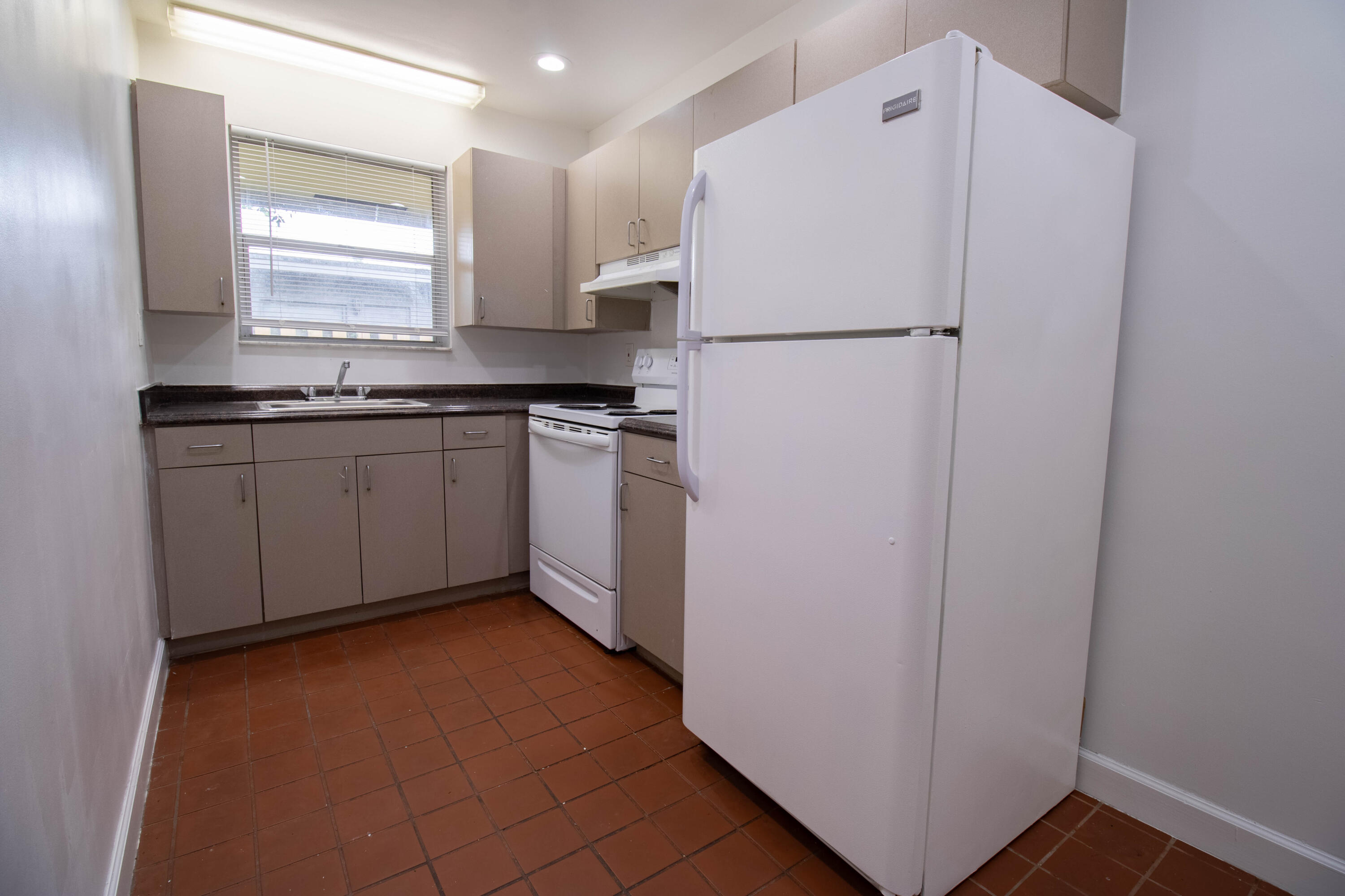 Unit #8 is a 1 bedroom, 1 bath corner apartment; it is fully tiled and features Central Air to help keep you cool. There is a shared laundry area on-site for your convenience, and each apartment is assigned one off-street parking space. $275 Admin fee deducted from security at move in