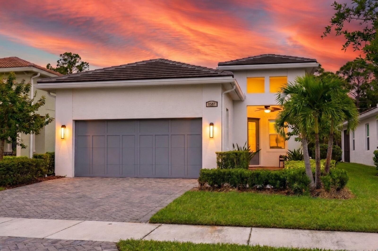**UPGRADED TO THE MAX - AVAILABLE NOW** Private, Turn-Key Living with Resort-Style Amenities! Versatile 3-bed/2-bath home designed for modern living. One of the bedrooms is currently styled as a loft/home office. Extensive upgrades can be found throughout with premium top-of-the-line quartz countertops, built-in speaker system, screened-in lanai, impact windows and high end custom window treatments throughout as well as a full wrought iron fence. When it comes to comfort and efficiency, this home delivers. HOA is $585 monthly (paid quarterly) and includes lawn care, pest control, cable, high-speed internet, & a smart security system. Community amenities include a clubhouse, fitness center, sauna, indoor pool, billiards room, bocce court, playground, art room & more. FURNITURE IS NEGOTIABLE