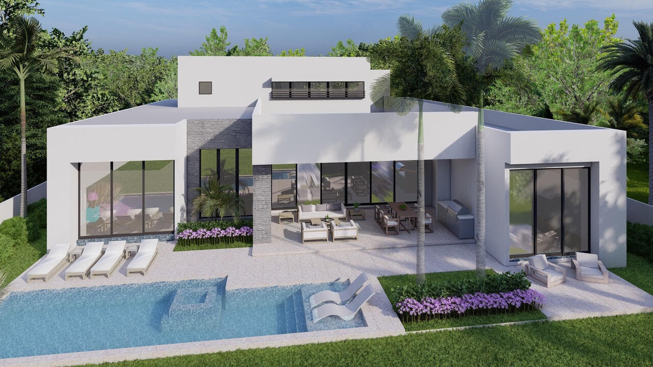 BRAND NEW CONSTRUCTION-TURNKEY MODERN/TRANSITIONAL ESTATE! completed February 2022! Located in the world-renowned St. Andrews CC! Built by Albanese & Sons Development, Designed by Randall Stofft Architect and Decorated by Zelman Designs. This Exquisite Estate has 5 BD, 6.2 BA's 7,011 Total Sq. Ft. Impact Glass throughout, Custom Chef's Kitchen w/ top of the line appliances. Formal Dining Room, Office, Club Room, 1st Floor Magnificent Master Suite with 2 Master BA's & Walk-In Closets. 1st Floor En-Suited BD w/ Walk-In Closet. 3 additional En-Suited BD upstairs. Resort Style Pool & Spa w/ Summer Kitchen is you private Oasis. Full House Generator &  4 Bay Garage.