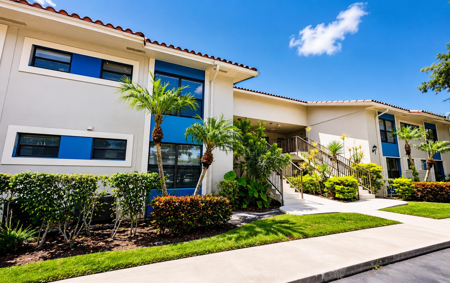 SELLER FINANCING OPPORTUNITY! Beautiful 2-bedroom, 2-bath first-floor condo in Palm Beach Place Luxury Condos. Features include in-unit laundry, a private outdoor patio, and a spacious layout with easy ground-floor access. Enjoy resort-style amenities including a large community pool and fully equipped fitness center. Conveniently located near shopping, dining, parks, and major roadways. A fantastic opportunity for buyers seeking flexible financing in the heart of Royal Palm Beach!