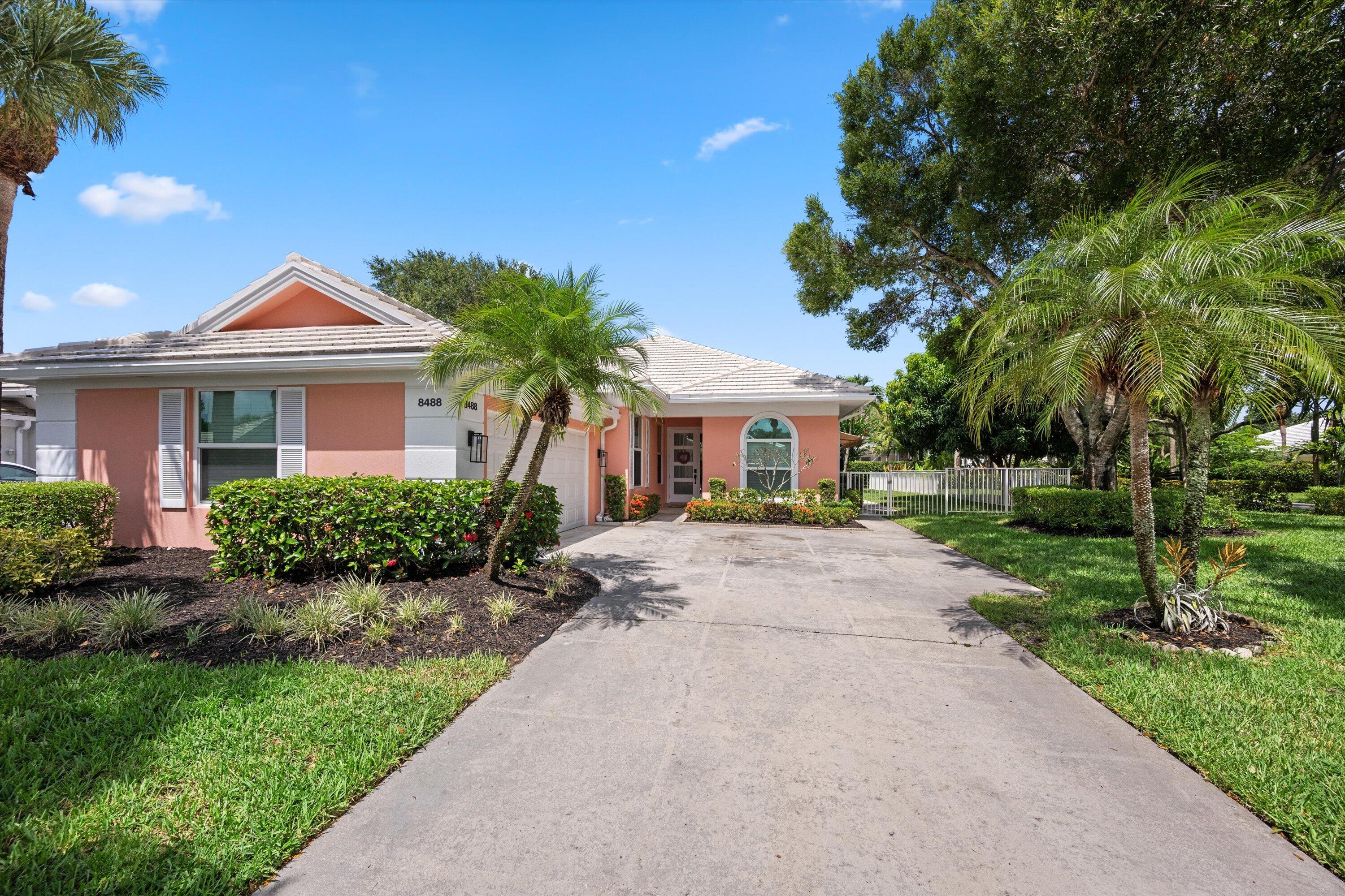Welcome To This Charming 3-bed + DEN, 2-bath Home Nestled In The Highly Sought After Community Of Garden Oaks. This Home Sits On A Premium Corner-Lot With Screen Covered Pool & Fully Fenced Yard!! You Will Love The Open Floorplan & High Volume Ceilings. Many Updated Features Include New Kitchen, Flooring, Baths & Roof Done In 2016. Most Recent Upgrades Include Complete PGT Hurricane Impact Windows & Doors Including Garage Door(2024), A/C(2024), Seamless Gutters(2026), Kitchen Appliances & Washer & Dryer(2023), WH(2022) & SO MUCH MORE. See Documents Tab For Full Update List-Over 90K In Upgrades!!! Garden Oaks Offers A 24/7 Manned Gate, Newly Renovated Heated Community Pool, New Tennis & Pickleball Courts, On-Site Manager, Cable & Internet From Breezeline Included In The Monthly HOA Dues.  Don't Miss This One!!