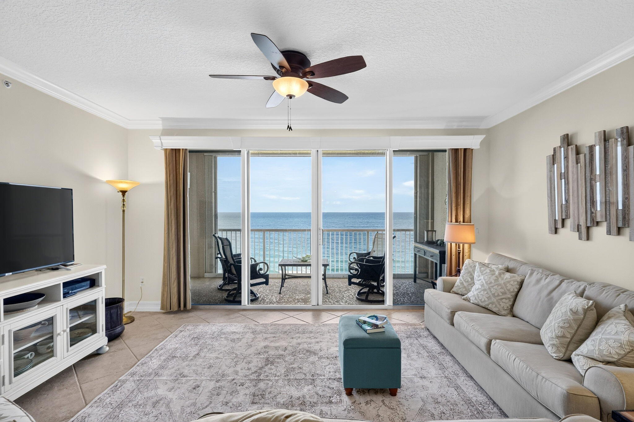 Welcome to Oceanique Condo, a hidden gem nestled in the heart of North Hutchinson Island, within the picturesque St. Lucie County. This beachfront paradise offers an unparalleled lifestyle characterized by stunning ocean views, luxurious amenities, and a vibrant community atmosphere, that includes a community pool, hot tub, fitness center, pickleball, tennis, billiards and much more! This beautifully maintained fully furnished condo located on the 7th floor, featuring, three bedrooms and a den, (plus your own 1 car private garage) is ideal for full-time living or as your perfect winter getaway!