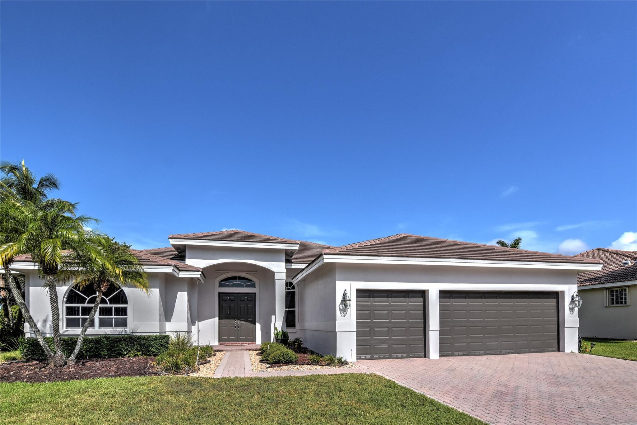 Beautiful 4 bedroom, 3 bathroom home with a 3 car garage on an oversized corner lot, located in a gated community near the entrance of Savanna by Saddle Club Rd. Features a stunning freeform pool and Jacuzzi. This home offers a triple split floor plan with high ceilings, crown moldings, and an open layout filled with natural light, perfect for entertaining. The kitchen includes a movable island, ample cabinetry, and plenty of storage. Additional storage includes four linen closets and spacious bedroom closets. Recent upgrades include a new roof (2023). Located in the Savanna Community with resort-style amenities and access to A+ rated schools. Please schedule all showings through ShowingTime. Owner occupied. Friendly pet on premises. Recent updates include: roof replaced in Summer 2023, pool resurfaced in May 2024, new water heater installed in October 2024, main A/C replaced in May 2022, and primary bedroom A/C replaced in June 2023.