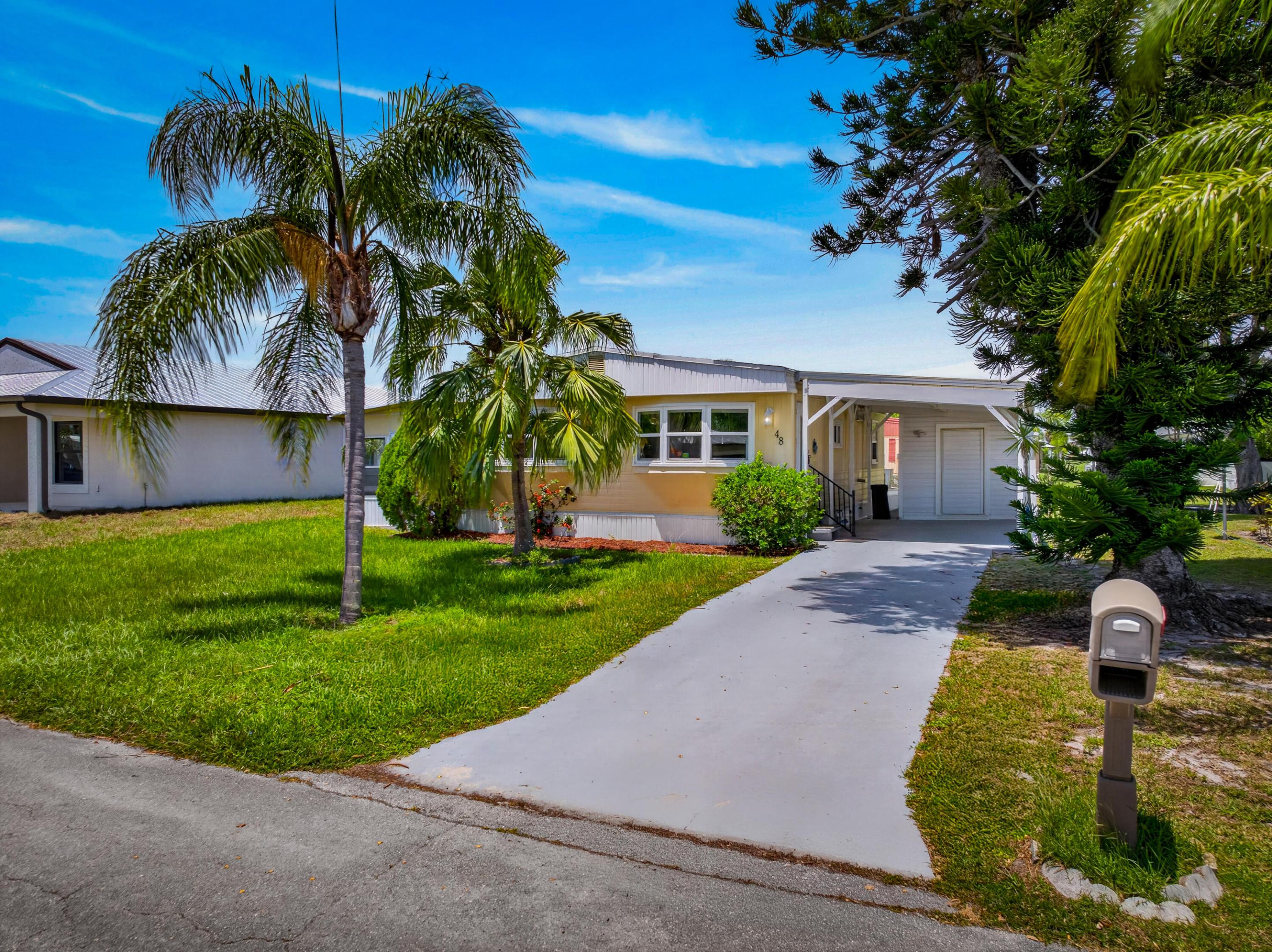 Welcome to this well-appointed two-bedroom, two-bathroom mobile home located in Spanish Lakes One, Port St. Lucie, Florida. This single-story residence offers comfortable living with two full bathrooms, providing convenience for all residents. Situated in an established community, this property presents an accessible housing option in a convenient Port St. Lucie location. Whether you're seeking a practical residence or an investment opportunity, this mobile home merits your consideration.