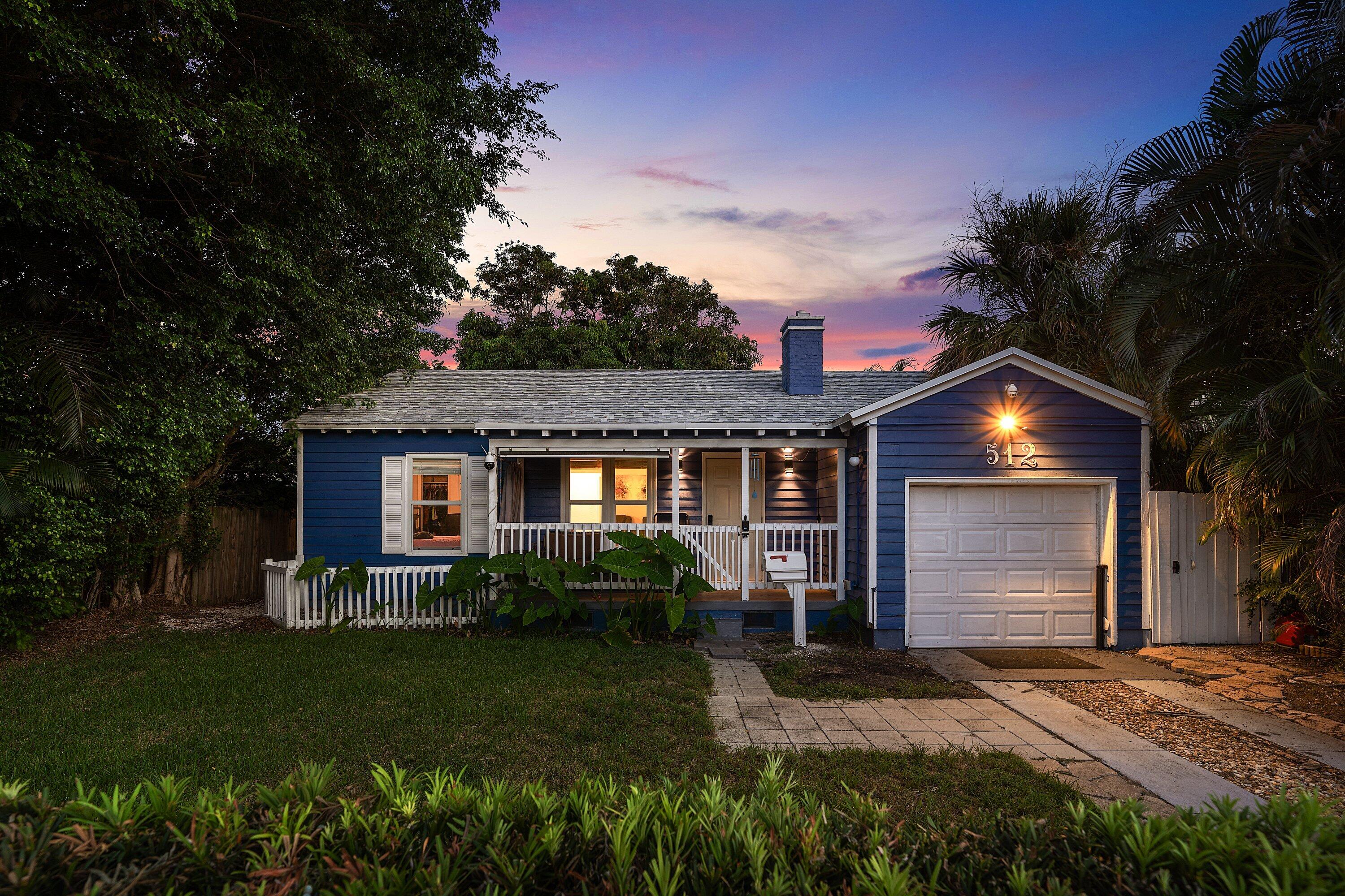 COME LIVE IN THE PICTURESQUE HIGHLY SOUGHT AFTER "HISTORIC DISTRICT OF NORTHWOOD" (no HOA) NEIGHBORHOOD. THIS CHARMING UPDATED BUNGALOW BLENDS HISTORIC CHARM w/ CONTEMPORARY LIVING. NEW ROOF 2024, NEWER A/C, NEW HURRICANE IMPACT WINDOWS!  THE REMODELED KITCHEN FEATURES GRANITE COUNTERTOPS, WHITE CABINETS, SUBWAY TILE BACKSPLASH & S/S APPLIANCES.  THE BATHROOM IS NEWLY REMODELED w/ GORGEOUS SHOWER w/ MODERN BLACK ACCENTS.  THE BACKYARD FEATURES A PATIO w/ HOT TUB.  LARGE FENCED BACKYARD HAS BEEN SUB-DIVIDED INTO TWO SECTIONS (great for dogs)! CAN EASILY BE OPENED BACK UP. FABULOUS "TUFF SHED" GREAT FOR STORAGE AND AN AMAZING MANGO TREE!  WALKING DISTANCE TO VIBRANT OLD NORTHWOOD SHOPS, CAFES & 2 BLOCKS TO THE INTRACOASTAL WATERWAY...