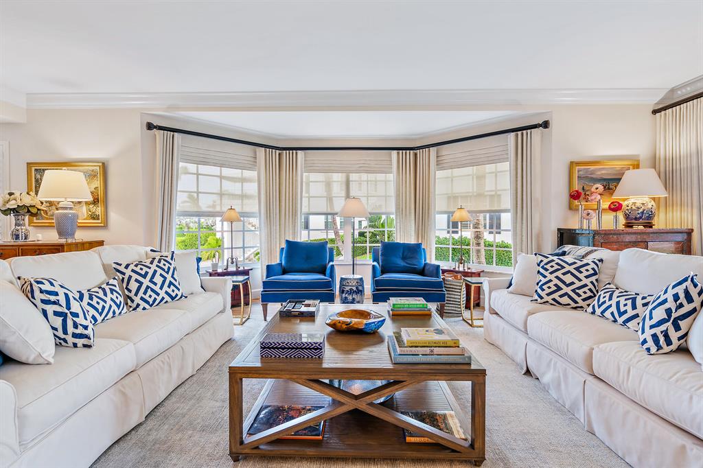 Beautifully renovated rare double villa at La Coquille, Manalapan. Stunning ocean views from the main living areas and master bedroom. La Coquille membership, 2 garage parking spaces and 2 private storage areas are included. The property is offered furnished excluding personals and art.