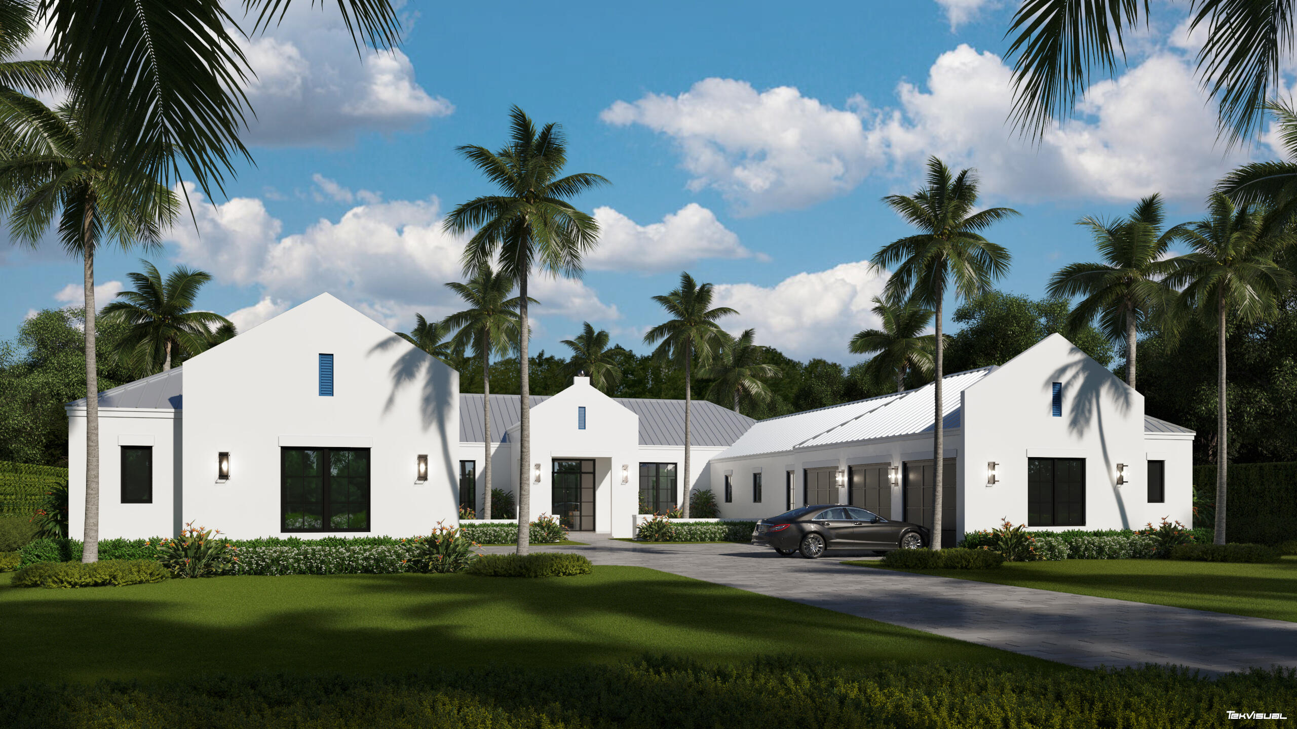 Incredible new construction home located in the heart of Tequesta on a rare 1.129-acre lot with no HOA. This Dutch contemporary home boasts 5 bedrooms, 5 full baths, 2 half baths, an office and a theater room on a sprawling 9,144 total SQFT and 6,434 living SQFT. With a 6-car garage, this home is perfect for a car collector. High ceilings and 10-foot impact glass doors provide a grand ambience with ample amount of natural lighting beaming throughout. This custom home offers high quality finishes including Thermador kitchen appliances, hardwood floors, quartz countertops, standing seam metal roof and more! The master suite consists of an ensuite bathroom with dual vanities, free standing tub, spacious shower and an oversized walk-in closet. *Estimated completion date of September 2024*