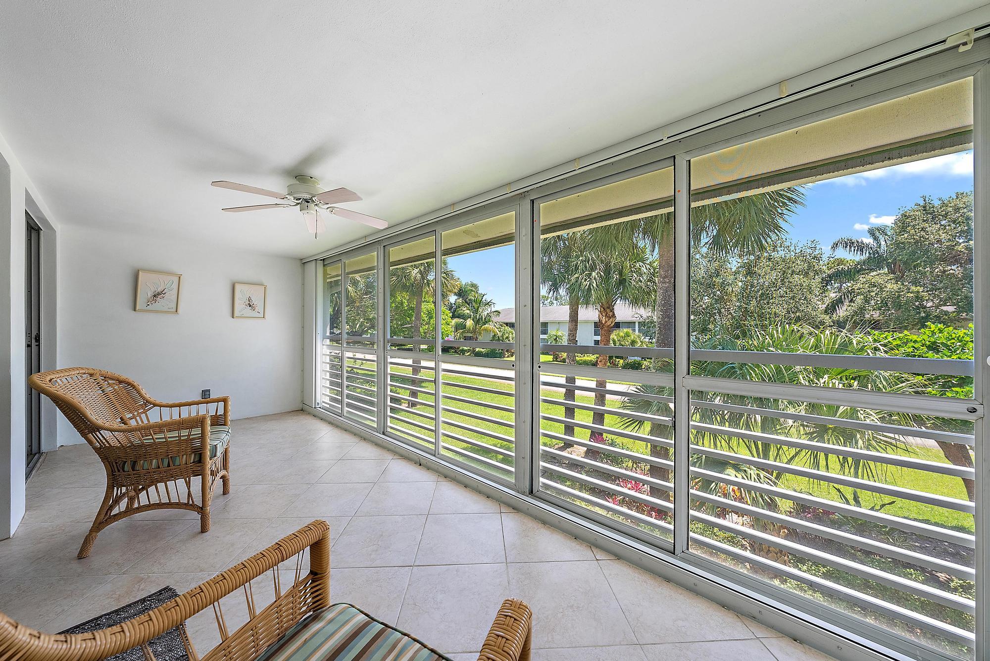 Charming 2BR/2BA home in a desirable 55+ Tequesta community just minutes from beaches, shopping, dining, golf, and boating. This well-maintained home features ceiling fans throughout, a screened patio, private storage, assigned parking, and ample guest parking. Residents enjoy access to an array of community amenities, including a clubhouse, pool, BBQ area, library, putting green, and shuffleboard. Monthly fees cover water, Comcast cable, lawn care, and exterior maintenance for easy, low-maintenance living. Ideal as a full-time residence or seasonal retreat in one of Florida's most sought after coastal communities.