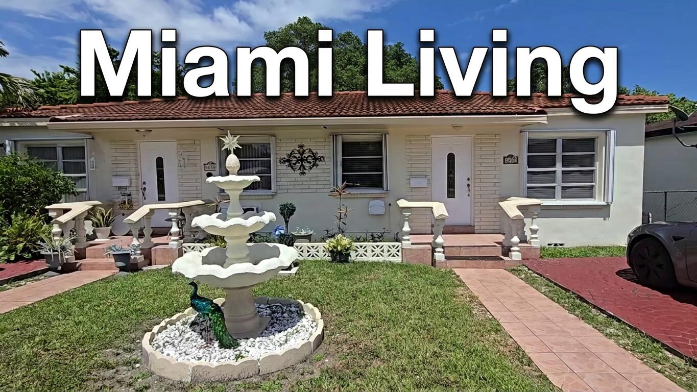 Charming 2BR  duplex unit + Flex Room | Large Private Yard | Central A/C | Near Coconut Grove & Coral Gables   Full Video Tour:  https://youtu.be/rq7tbxwU8sQ    Take a virtual walkthrough of the property and experience the layout, features, and views before scheduling your showing.  Spacious and well maintained 2-bedroom, 1 bath duplex unit featuring a flexible tandem room ideal for a home office, den, or guest space. Built in 1946, this charming residence combines character and functionality with a bright, inviting layout, tile flooring throughout, abundant natural light, and an in-unit washer and dryer.  The home features a well-equipped kitchen with stainless steel appliances, including a refrigerator and oven, along with comfortable living areas designed for everyday use. Central A/C provides efficient cooling, and the property is pre-wired for AT&T high-speed fiber optic internet (service subscription is the tenant's responsibility).  One of the standout features is the expansive private fenced backyard, ideal for entertaining, outdoor dining, relaxing, or gardening. A covered back porch adds even more space to enjoy outdoor living year-round.  Ideally located in central Miami, just minutes from Coconut Grove, Coral Gables, Brickell, and Miami International Airport, and close to parks and local amenities.  Pet friendly (small dogs and cats welcome) Two parking spaces in tandem driveway AT&T high-speed fiber optic ready.