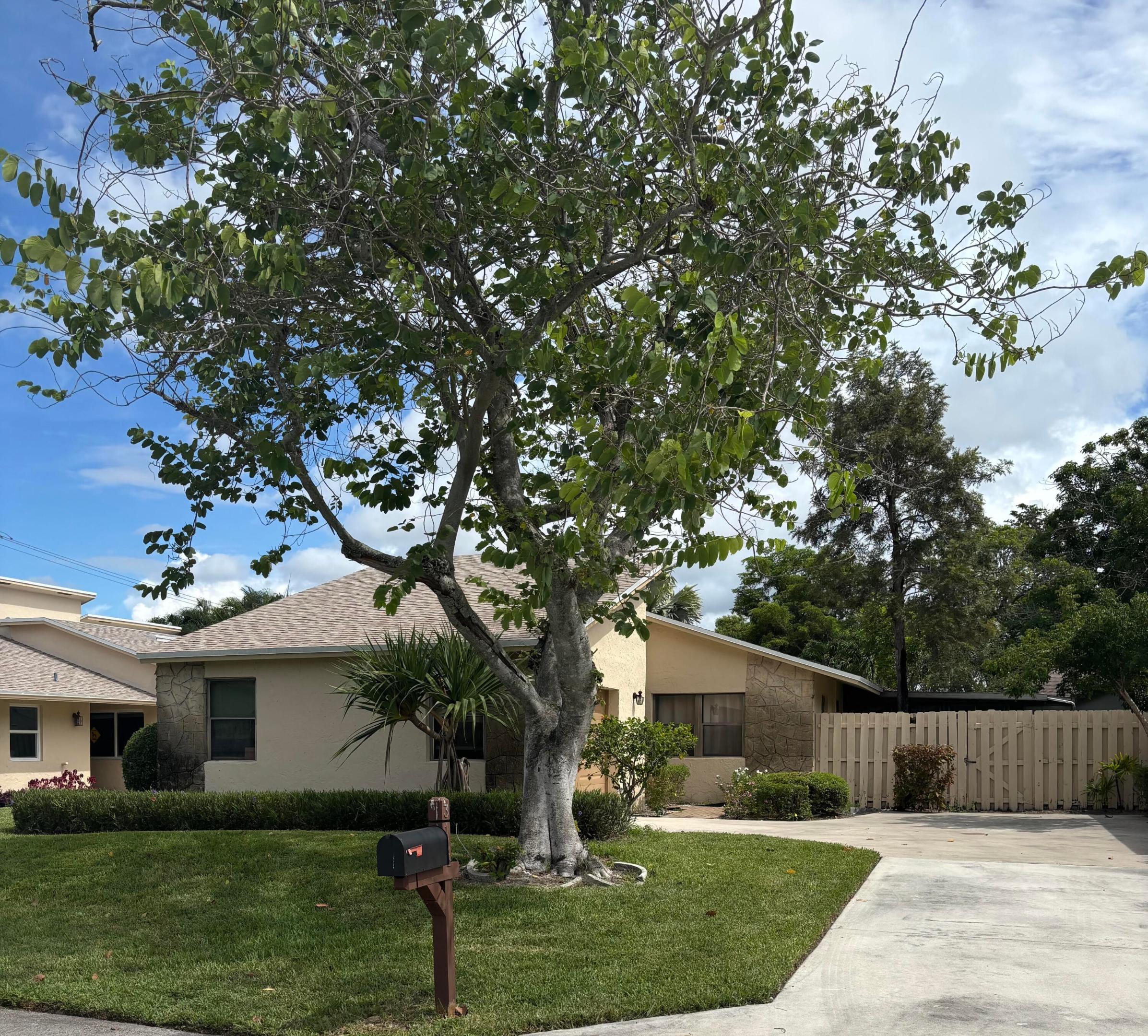 Welcome to this well-maintained single-family home located in a desirable 55+ community in Delray Beach! This detached residence offers privacy, a spacious driveway that easily accommodates up to four vehicles, and an attached garage. Enjoy relaxing on the private backyard patio, perfect for morning coffee or entertaining guests. While the interior offers an opportunity for your personal updates and touches, the home has been lovingly cared for and features major improvements, including a new roof (2025) and A/C (2021). Conveniently situated near shopping plazas, dining, and everyday essentials, this home combines comfort, convenience, and the active lifestyle that Delray Beach is known for.  More pictures coming soon.
